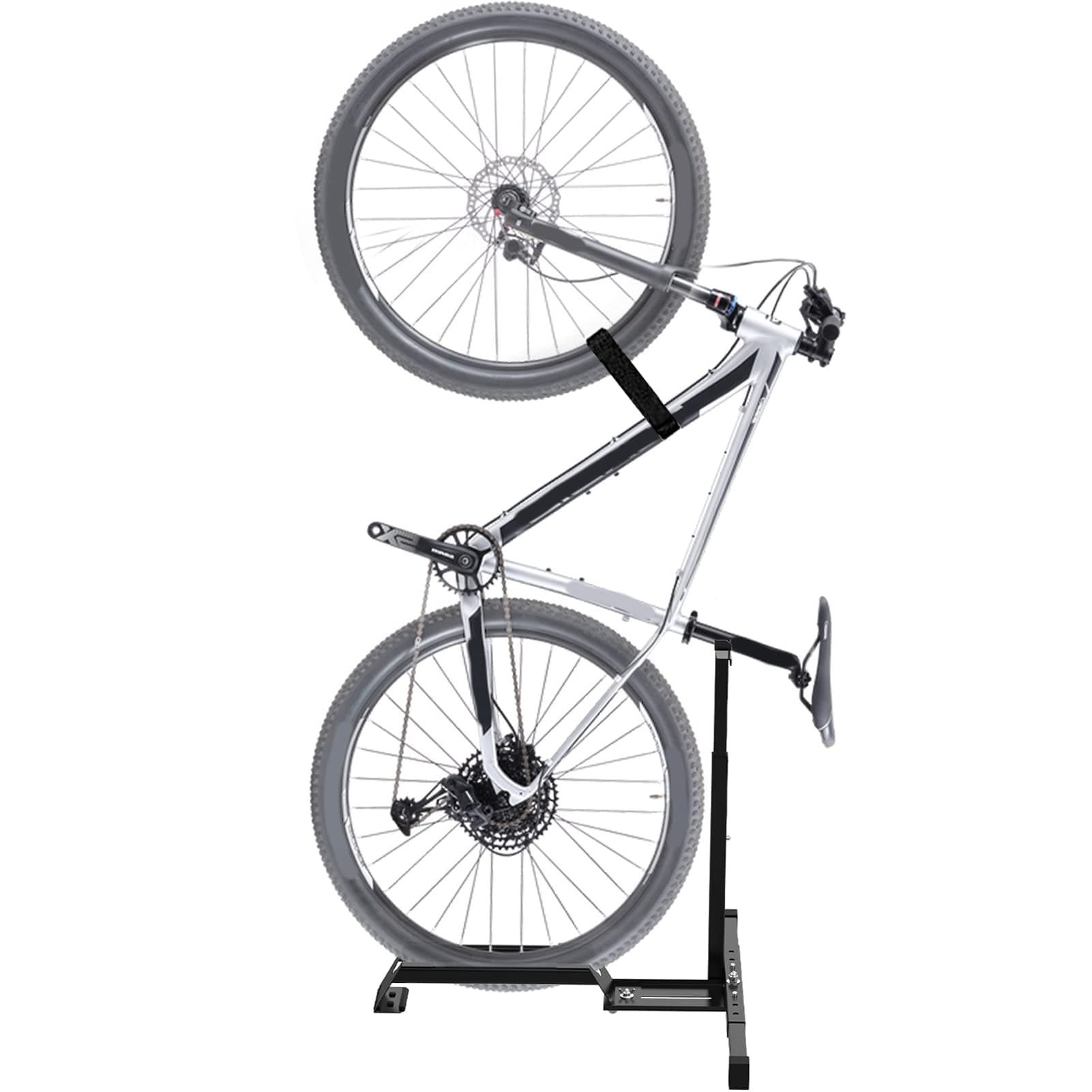 Vertical Bike Stand Floor Bicycle Rack Adjustable Upright Design, Space Saving for Living Room, Bedroom and Garage
