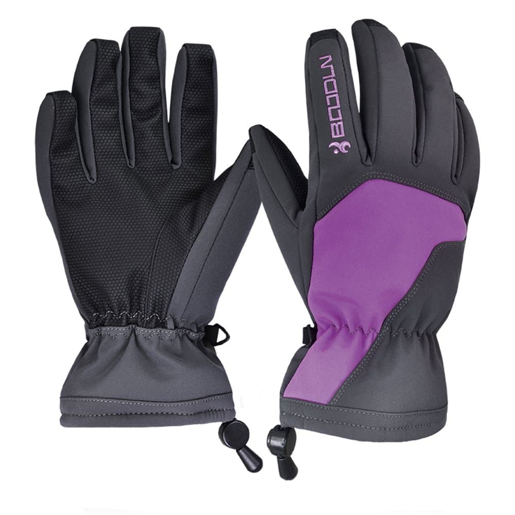 juisdesy Winter Ski Gloves - Waterproof Snowboard Skiing Full Finger Warm Snow Gloves - Outdoor Windproof Snowproof Camping Hiking Climbing Mountain Bike Trekking Cycling Gloves - Men and Women