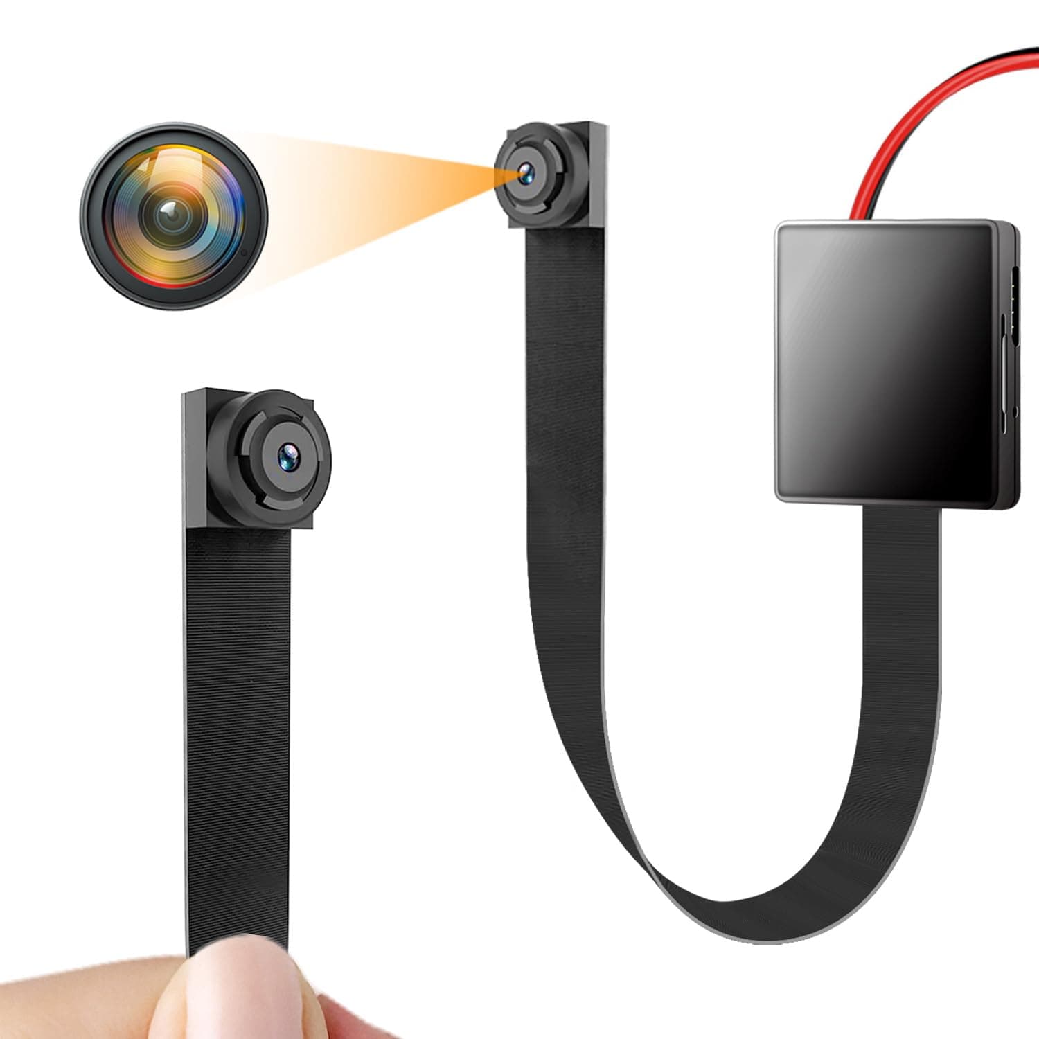 64GB Mini Camera, 1080P DIY Small Video Camera with 2000mAh Larger Battery, 11 Hours Long Battery Life Surveillance Camera with Motion Detection, Mini Security Camera for Home Office(No WiFi)