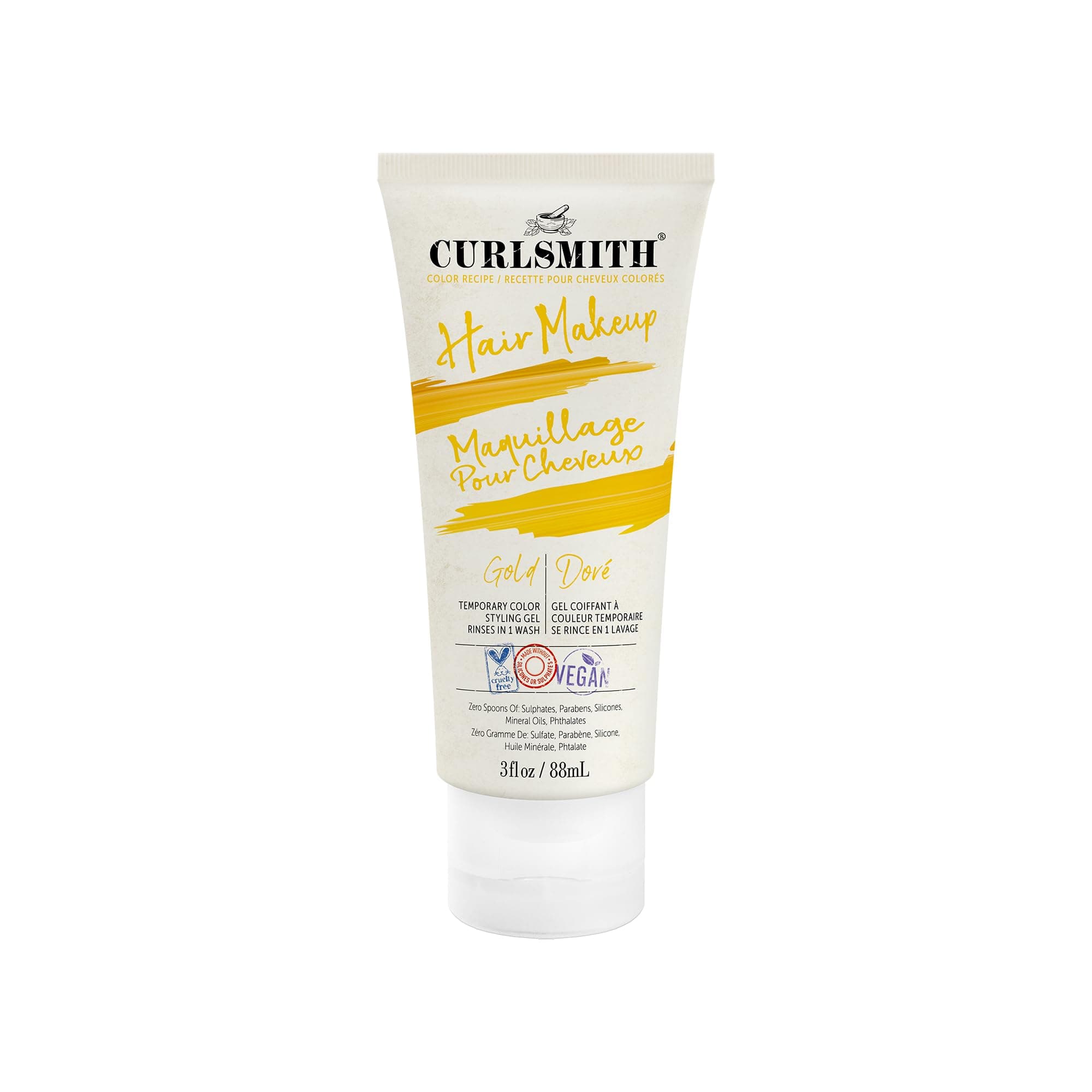 CURLSMITH Hair Makeup - Temporary Hair Color for Curls, Curl Styling Gel with Color, For All Curl Types, Vegan & Cruelty Free (3 oz)