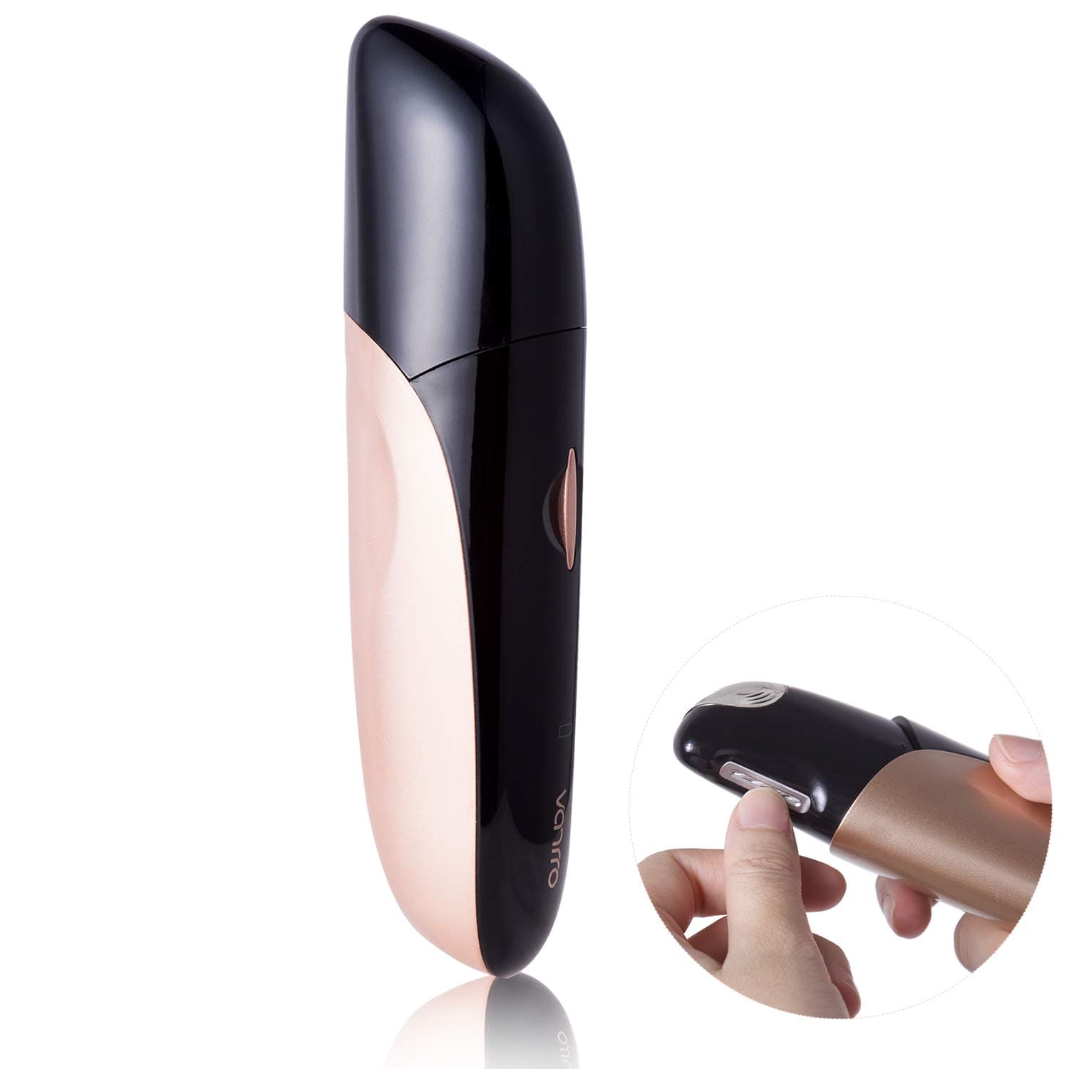 Vanrro V1 Electric Nail Clipper USB Rechargeable Nail Trimmer with Innovative Blades, Efficient/No Noise/Easy/Safe Manicure Tools (Magic Black)