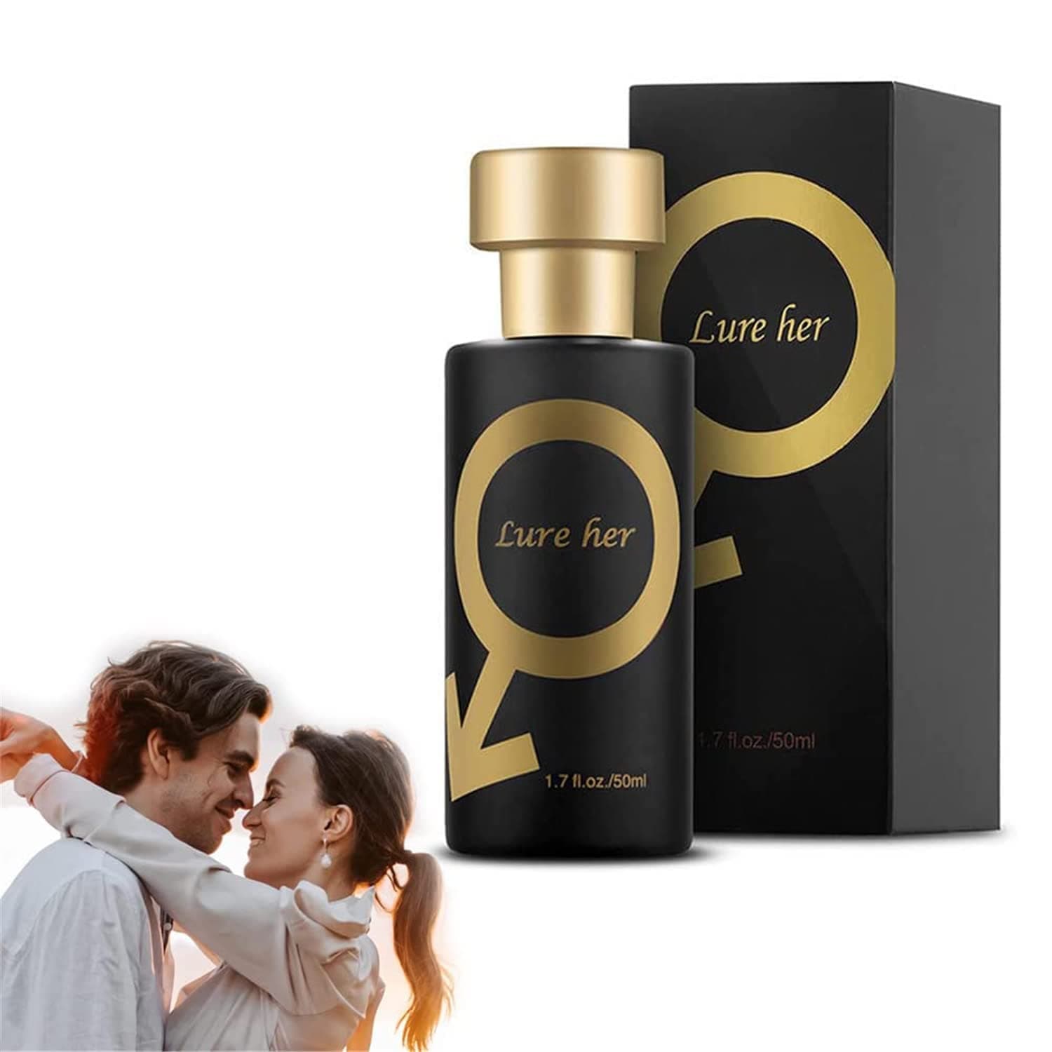 Golden Lure Pheromone Perfume, Pheromone Perfume Spray for Women to Attract Men,Romantic Pheromone Glitter Perfume,Lure Her Perfume for Men,Long Lasting Pheromone Perfume (for Men)