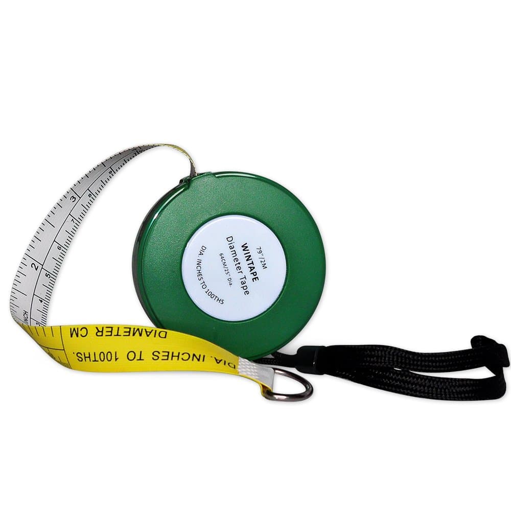 WIN TAPE Cm and Inches to 100ths Executive Diameter Pi Engineer's Measure (Green)