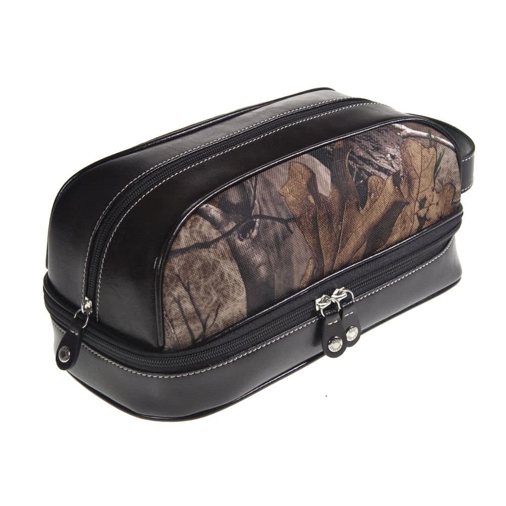 Men’s Camo Dopp Kit Toiletry Travel Case Hunting Camouflage Print Camp Luggage