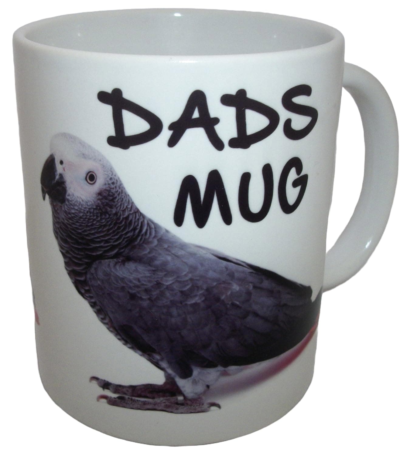 African Grey Parrot Design Dads Ceramic Mug