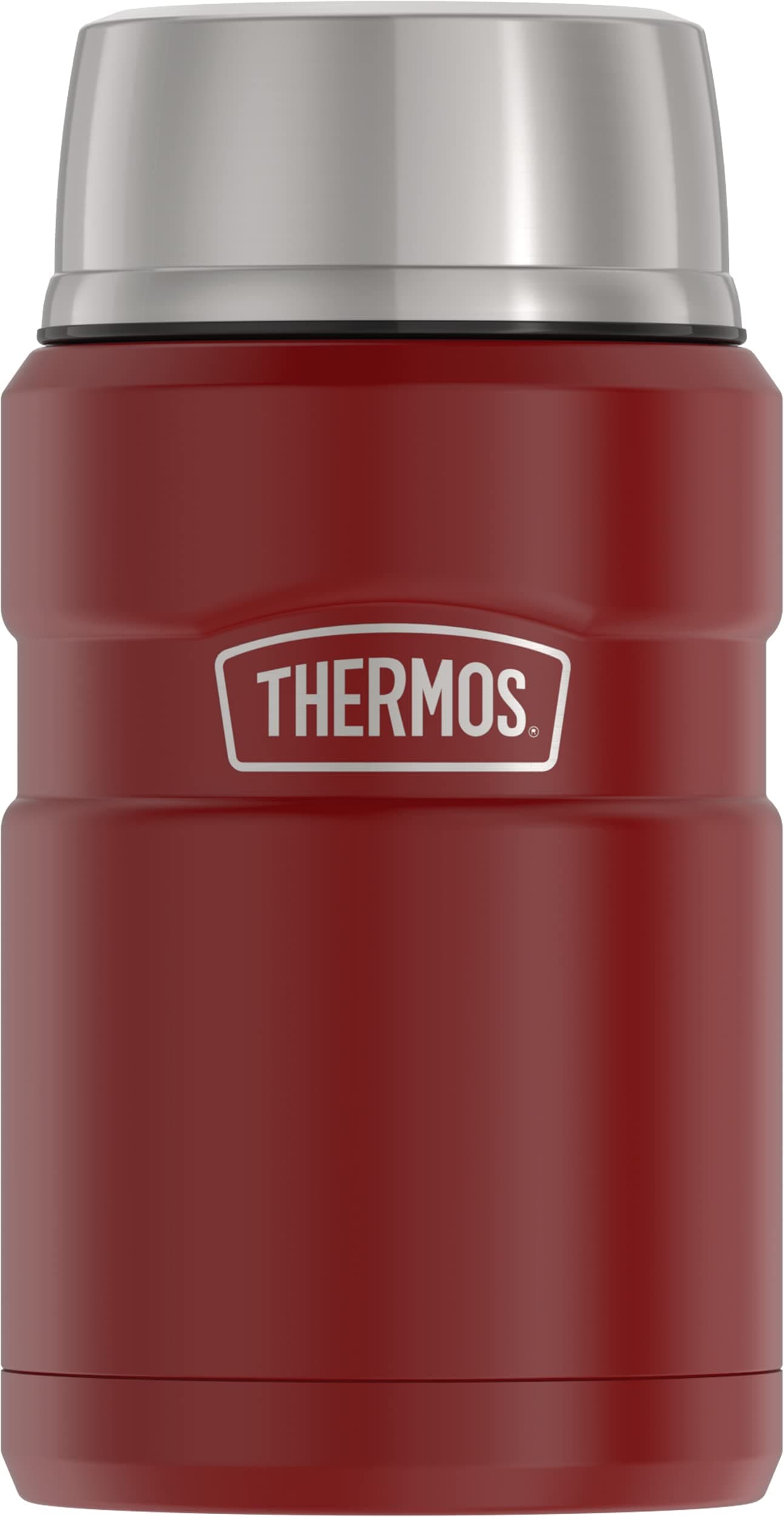 THERMOS Stainless King Vacuum-Insulated Food Jar, 24 Ounce, Rustic Red