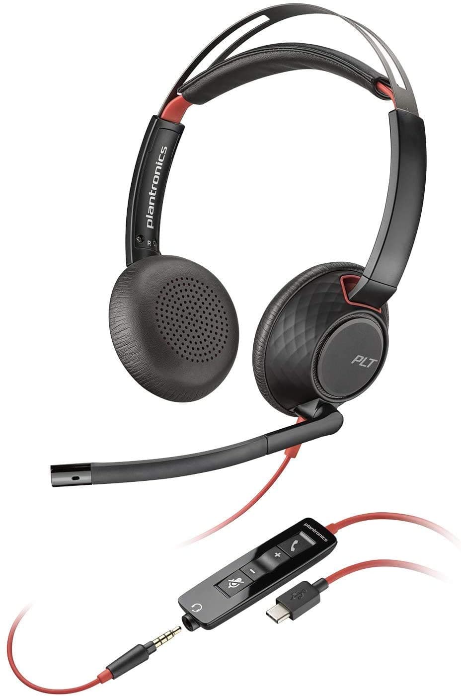 Poly Blackwire 5220, C5220 USB-C - Schnurgebundenes Stereo-Headset mit USB-C + 3,5 MM