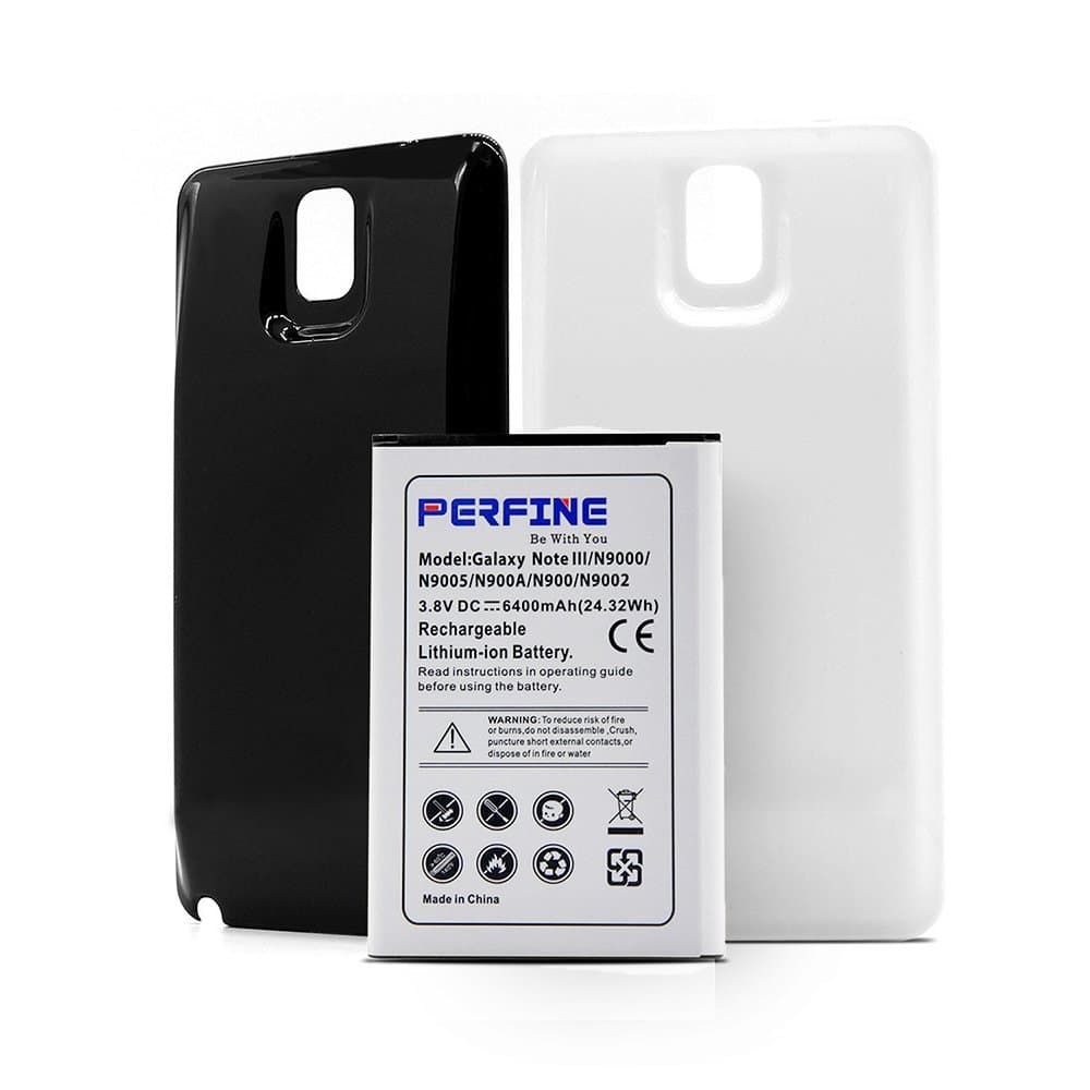 [NFC/Google Wallet Capable]Perfine 5600mAh Samsung Galaxy S5 Extended Battery with 2 Cases Covers Gold-Blue