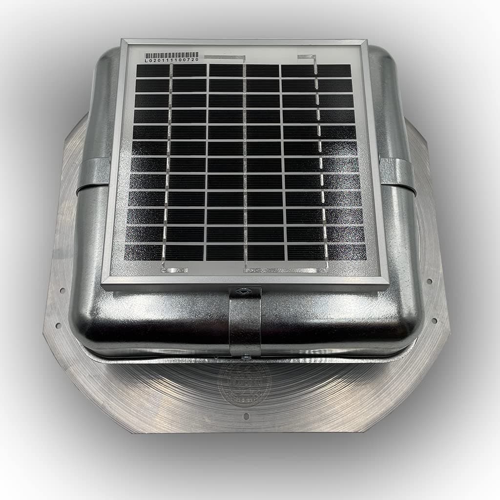 Solar RoofBlaster with Galvanized Vent | Solar Roof Vent | 3 Watt | New and Improved Design