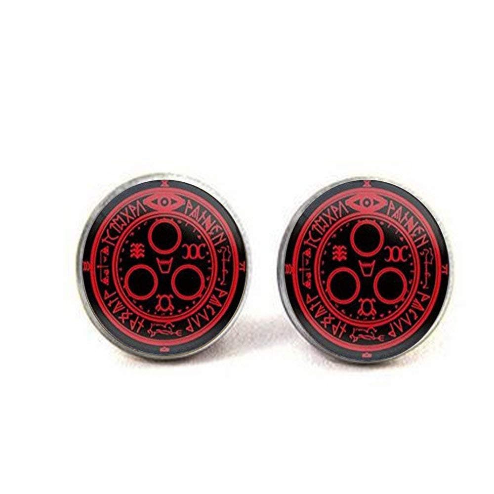 gaoxiang Silent Hill Halo of The Sun Cufflinks Jewelry Silent Hill Halo of The Sun Cufflinks Glass Cabochon Cufflinks