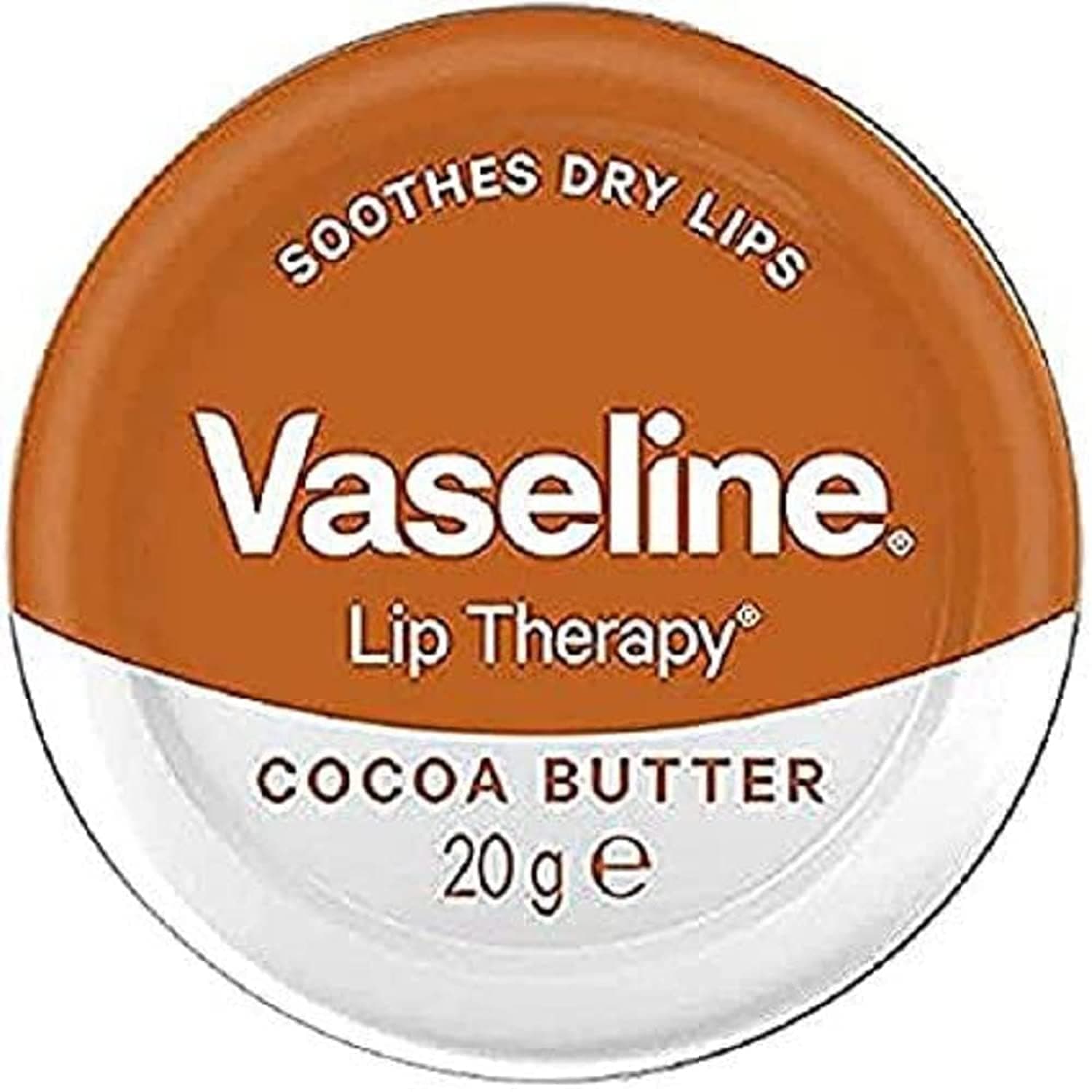 Lip Theraphy COCOA LIPS with Cocoa butter 20g Retro Tin, Transparent