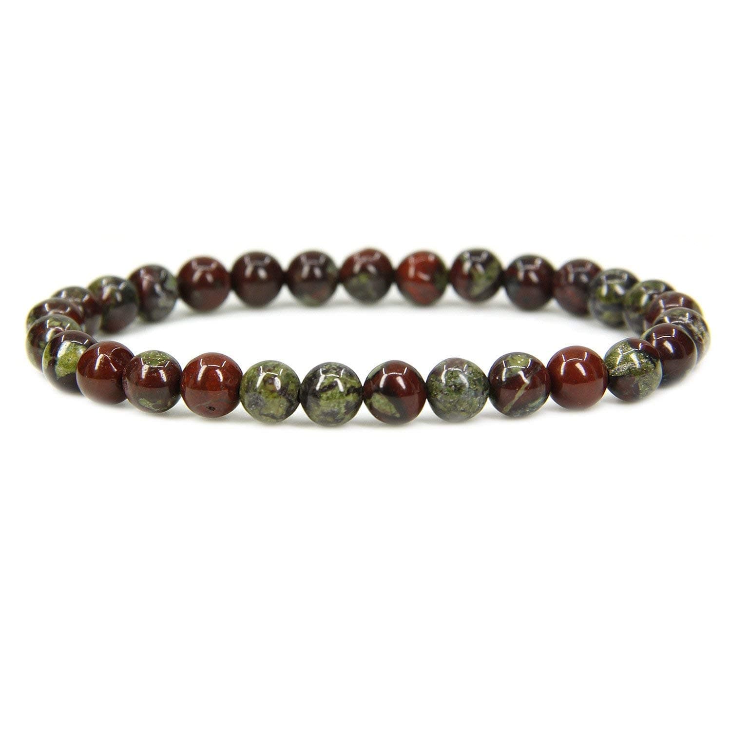 Handmade Natural Healing Gemstone 6mm Round Beads Stretch Crystal Bracelet 7 Inch Unisex