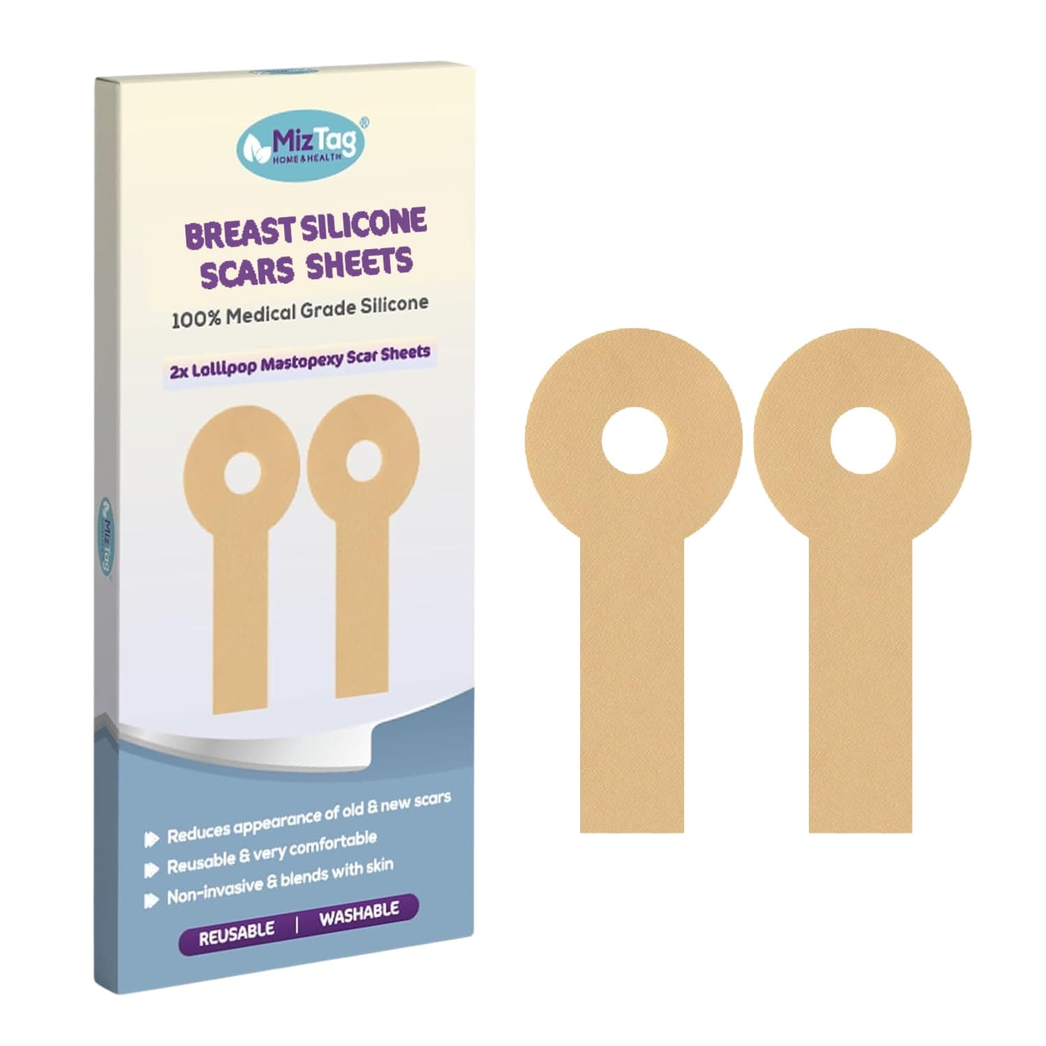 Breast Surgery Recovery Supplies - Silicone Sheets for Healing - Augmentation Essentials - Comfortable Under Post-Op Bra