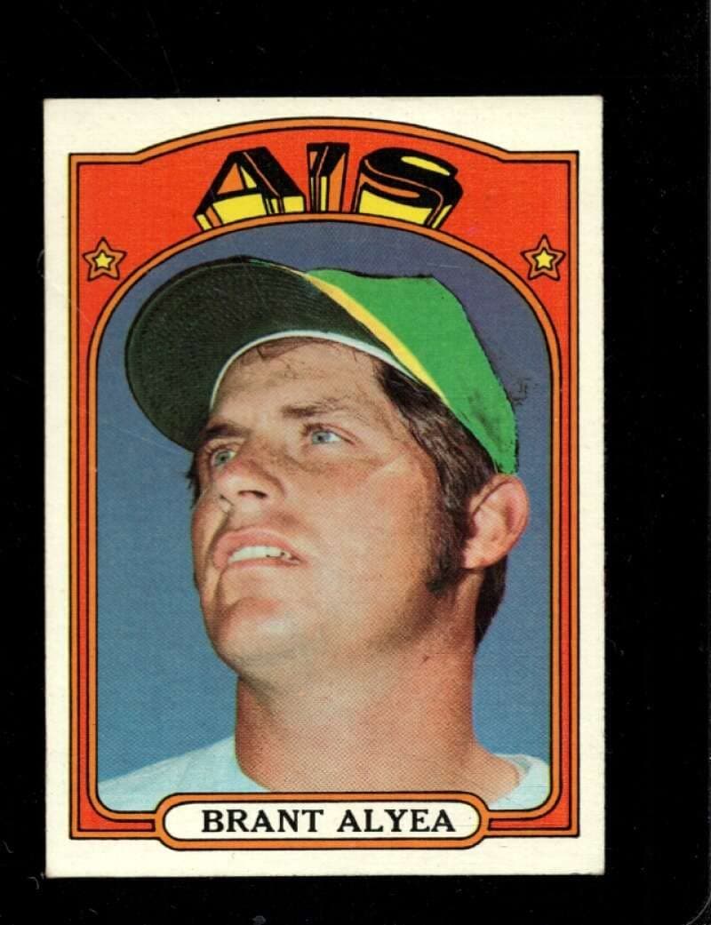 1972 TOPPS #383 BRANT ALYEA EX ATHLETICS NICELY CENTERED