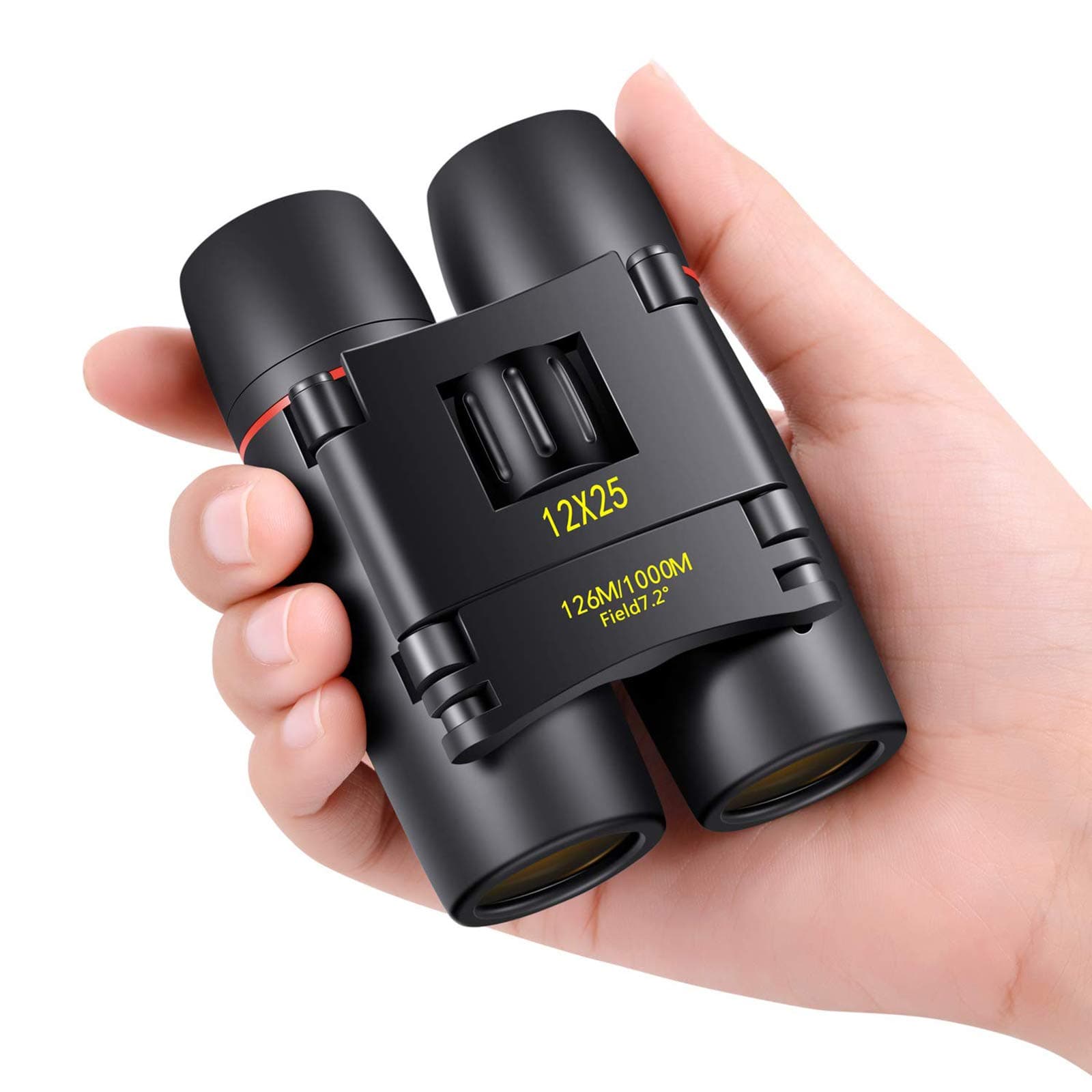 12X25 Small Pocket Binoculars Compact Adults,Mini Kids Binoculars Boys for Bird Watching,Concert Theater Opera