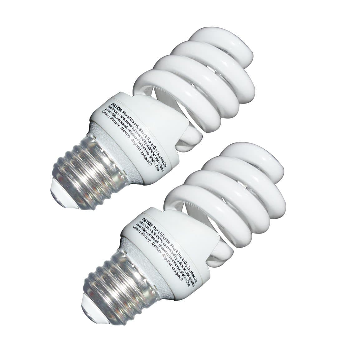 - 13 Watt CFL Light Bulb (60 Watt) Soft White 2700K 1040LM Spiral Bulb Medium Base Compact Fluorescent Bulb (2 Pack)