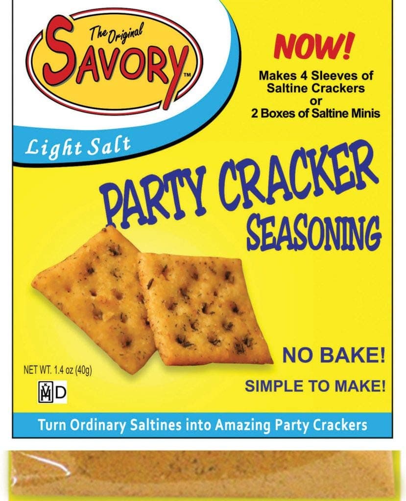 Savory Saltine Seasoning - Low Salt Original Flavor Set of 4