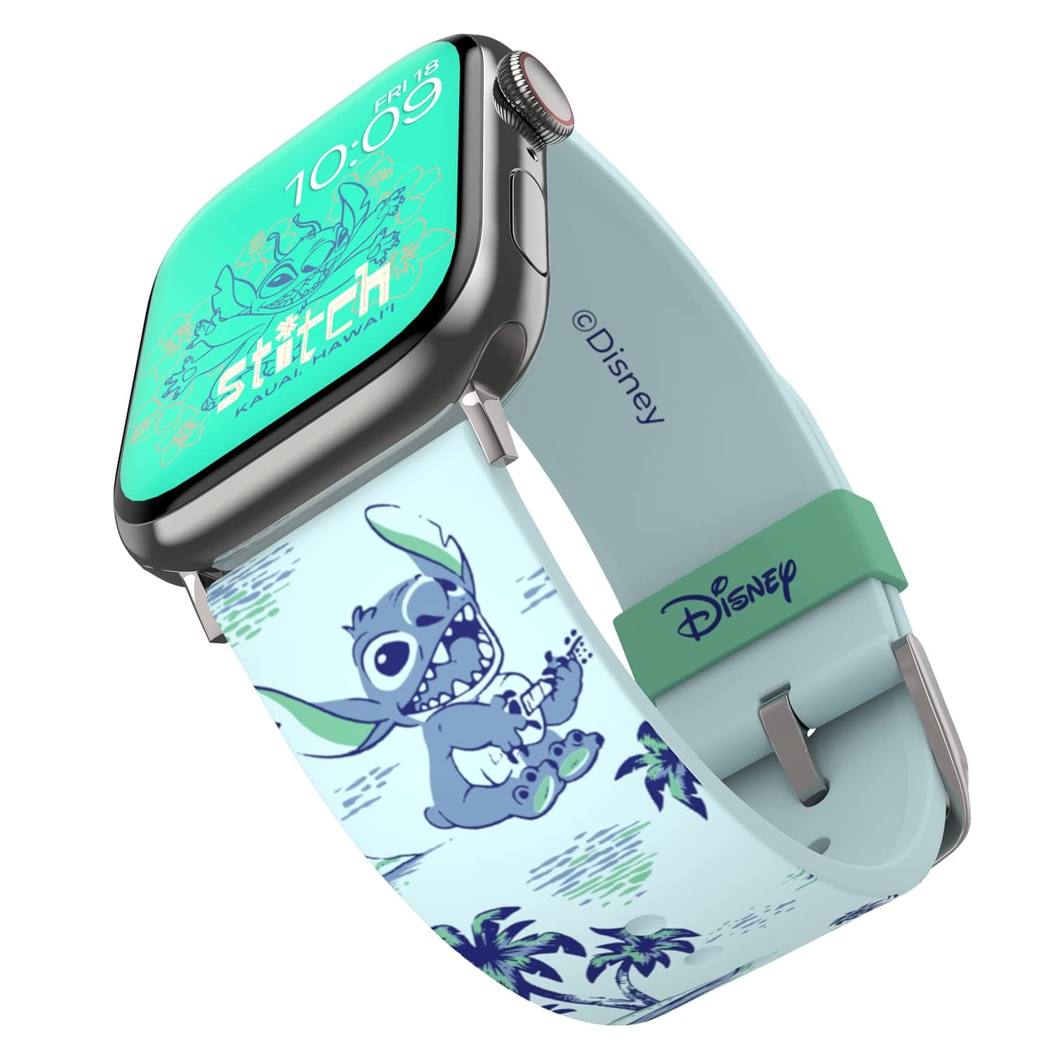 Disney: Stitch - Hawaiian Smartwatch Band - Officially Licensed, Compatible with Every Size & Series of Apple Watch (not included)