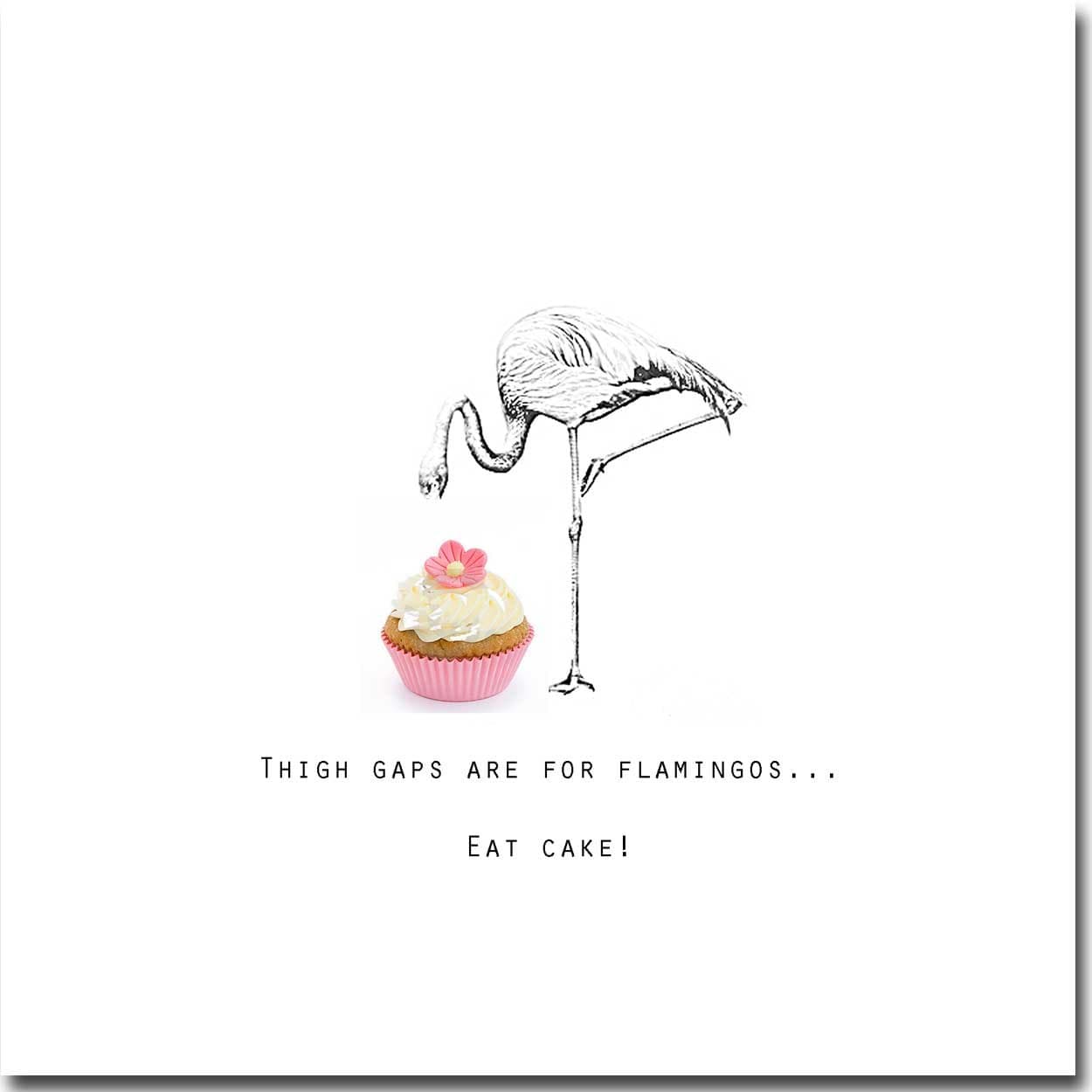 Flamingo Card - Blank Inside