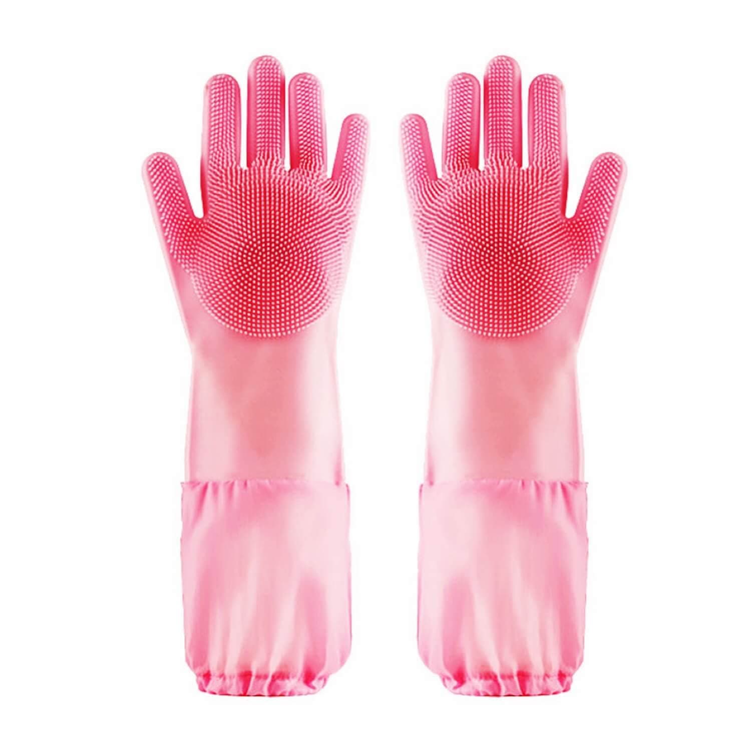 Ayssny Magic Pet Grooming Gloves, Upgrade Dog Cat Bathing Washing Shampoo Brush Gloves, Heat Resistant Silicone Soft Scrubber Gloves Pet Hair Remover Brush for Bathing and Massaging