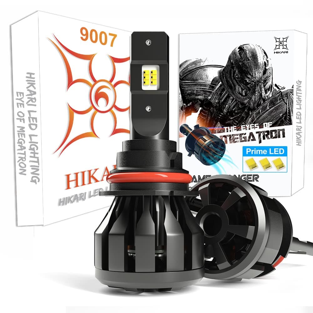 HIKARI UltraFocus 9007/HB5 LED Fog Light, 18000LM Dual Beam, 32W Prime ZES LED Equivalent to 120W Ordinary LED, High Performance Fog Light Bulbs, Halogen Upgrade Replacement, Canbus Ready, 6000K White