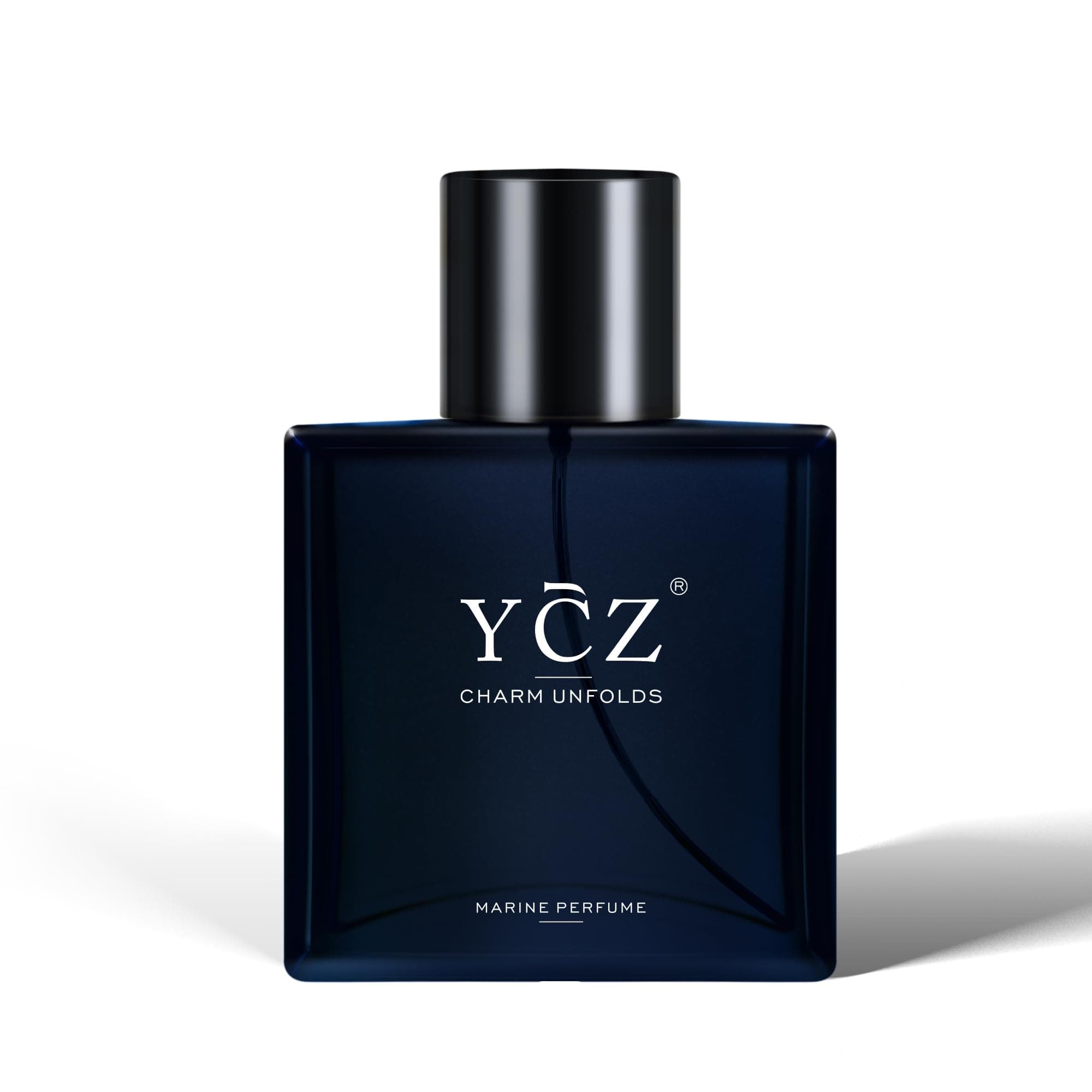 Ycz Charm Unfolds Marine Perfume for Men, 1.7 oz. Long Lasting Eau De Parfum For Men, Oriental Woody Fragrance - Ideal Special Occasions, Making it the Ideal gentlemen’s Gift