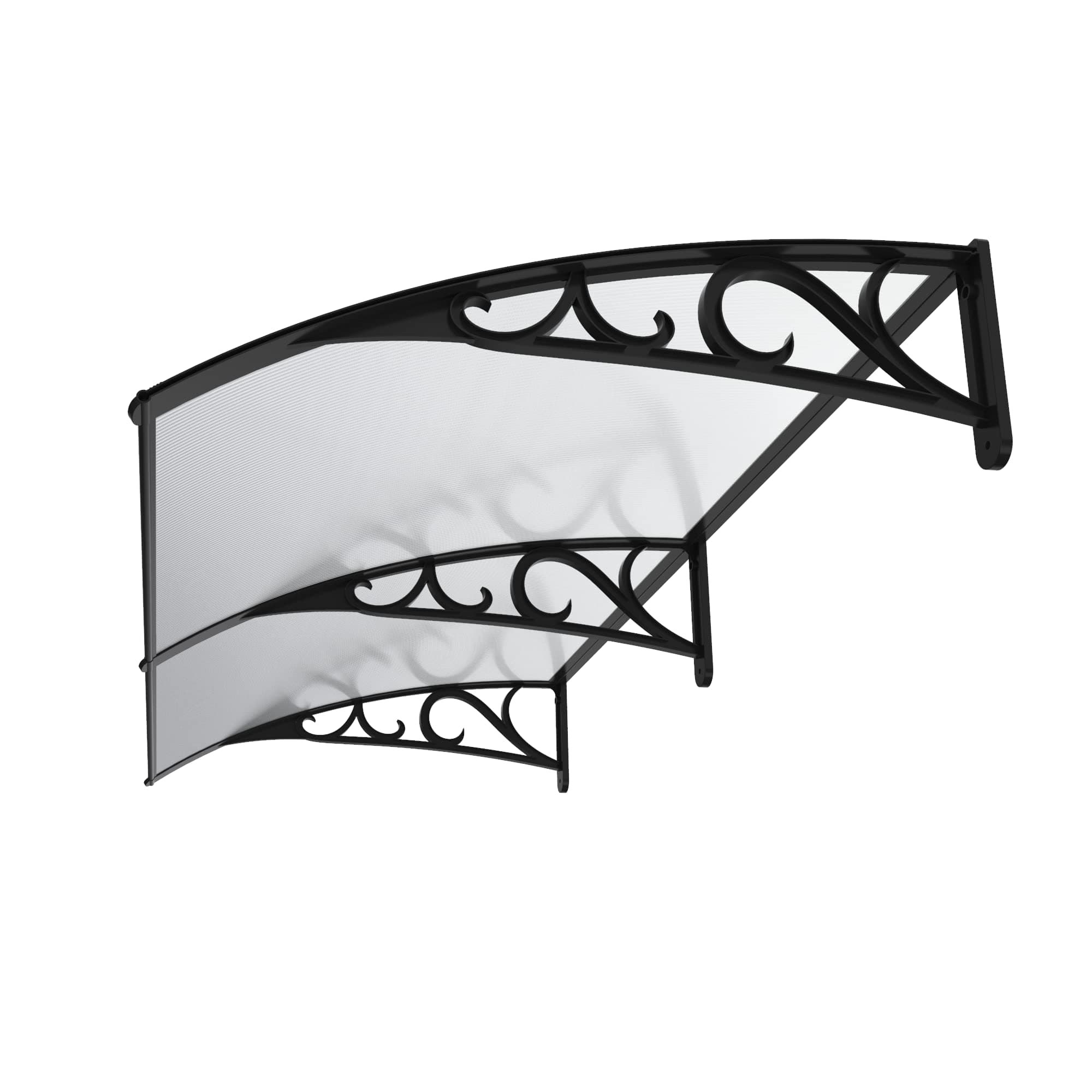 Nova Microdermabrasion 40 inch x 80 inch Window Awning Door Canopy Polycarbonate Cover Outdoor Front Door Patio Sun Shetter