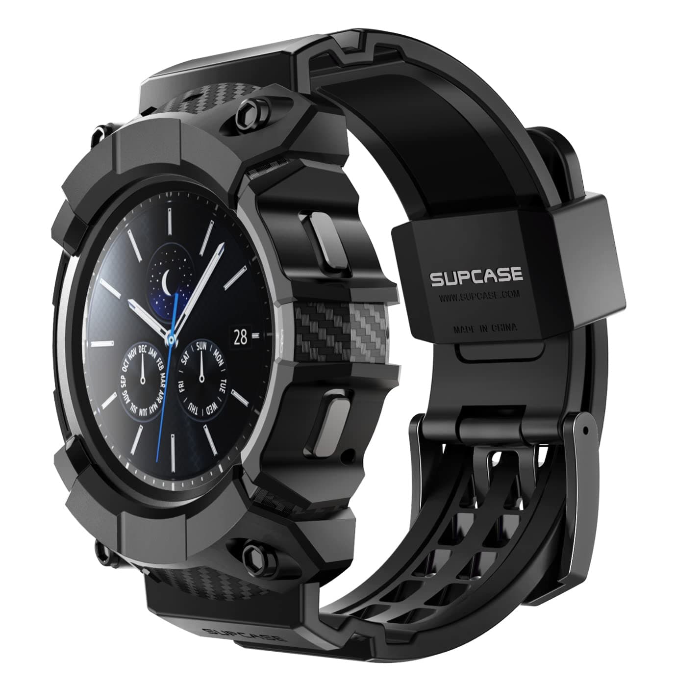 SUPCASE [Unicorn Beetle Pro] Series Case for Galaxy Watch 4 [46mm] 2021 Release, Rugged Protective Case with Strap Bands