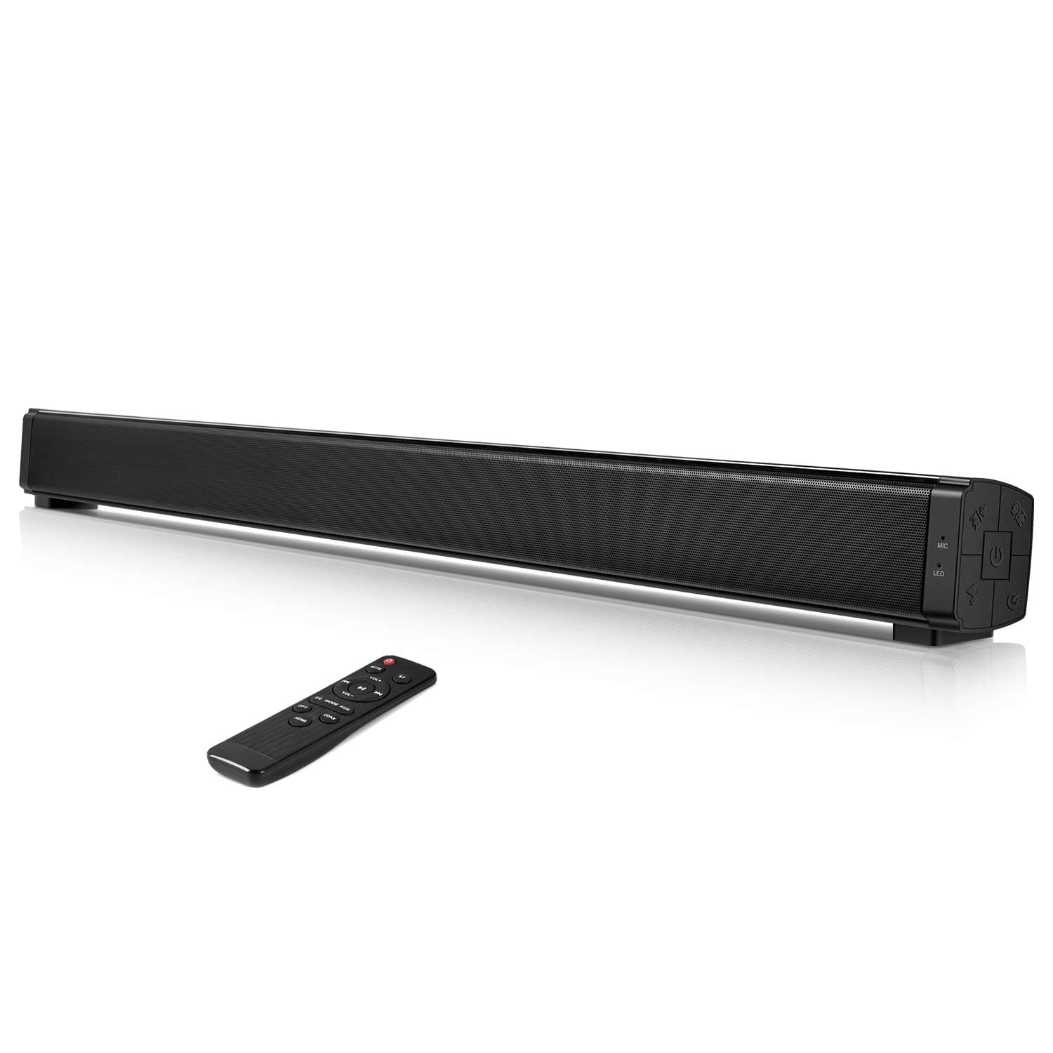 Soundbar for TV, 32-inch Home Theater Stereo Sound Bar Wall Mountable TV Speakers with Subwoofer, Wireless Bluetooth 5.0, HDMI/Optical/Coaxial/USB/AUX/RCA Compatible
