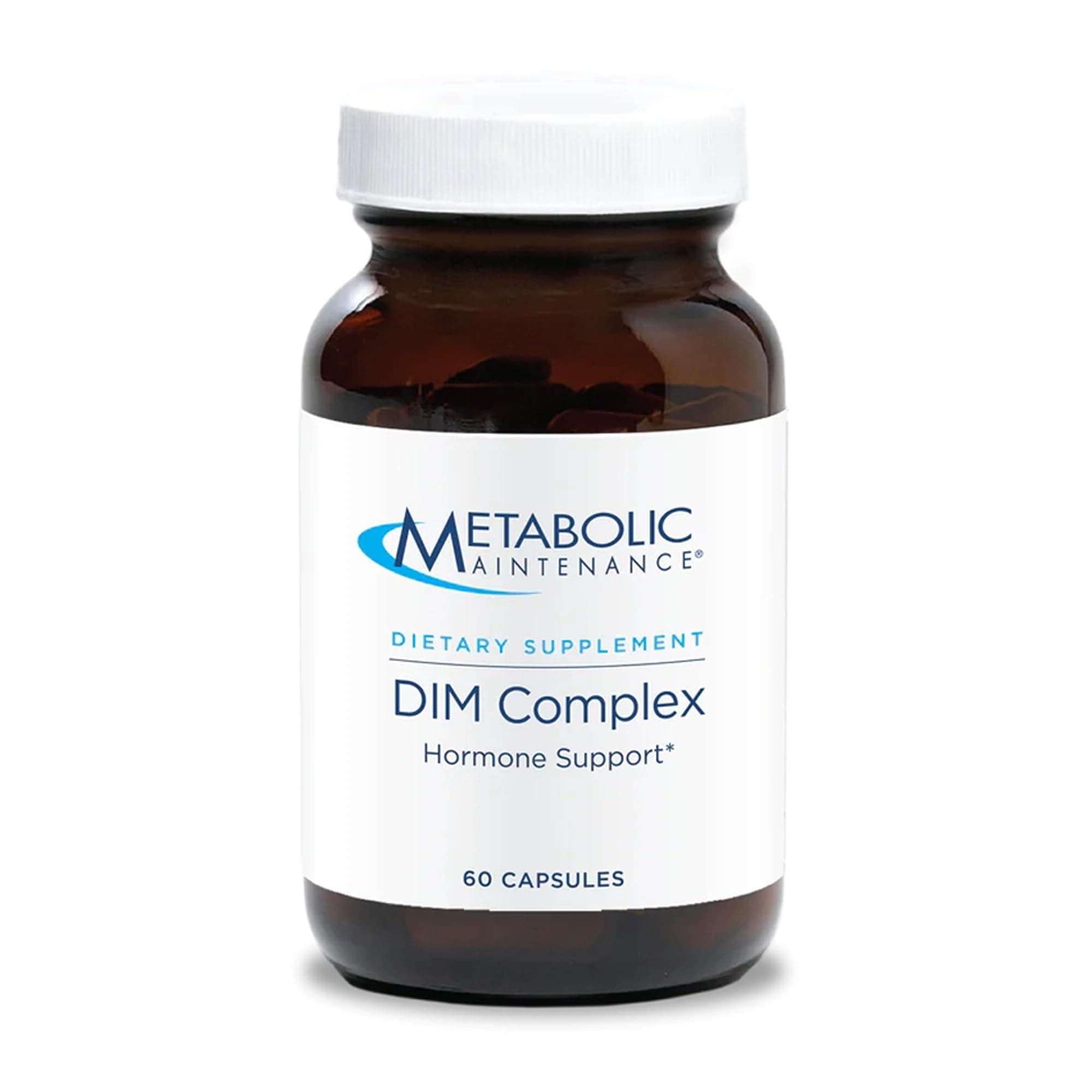 Metabolic Maintenance DIM Complex - 100mg DIM Supplement for Women and Men, Diindolylmethane for Hormone Balance, Estrogen, and Liver Health Support - 60 Vegetarian Capsules (Pack of 1)