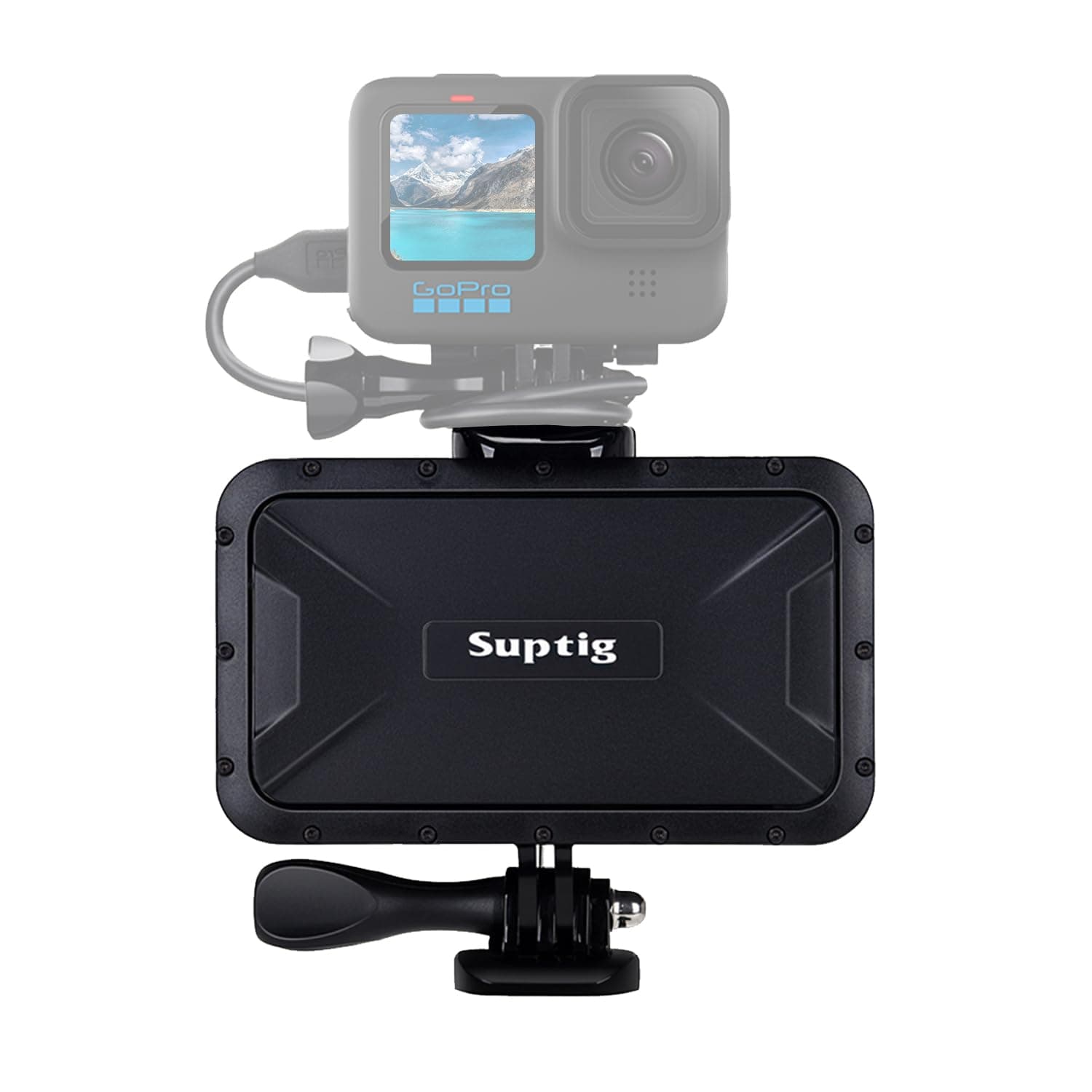 Suptig Portable Charger, 7800mAh Battery Pack Power Bank, Compatible for Gopro Hero 13 Hero 12 11 10 9 8 7 6 5 4 3 3+ Hero Session gopro max 2 DJI osmo AKASO Insta 360 Digital Camera Phone (Black)