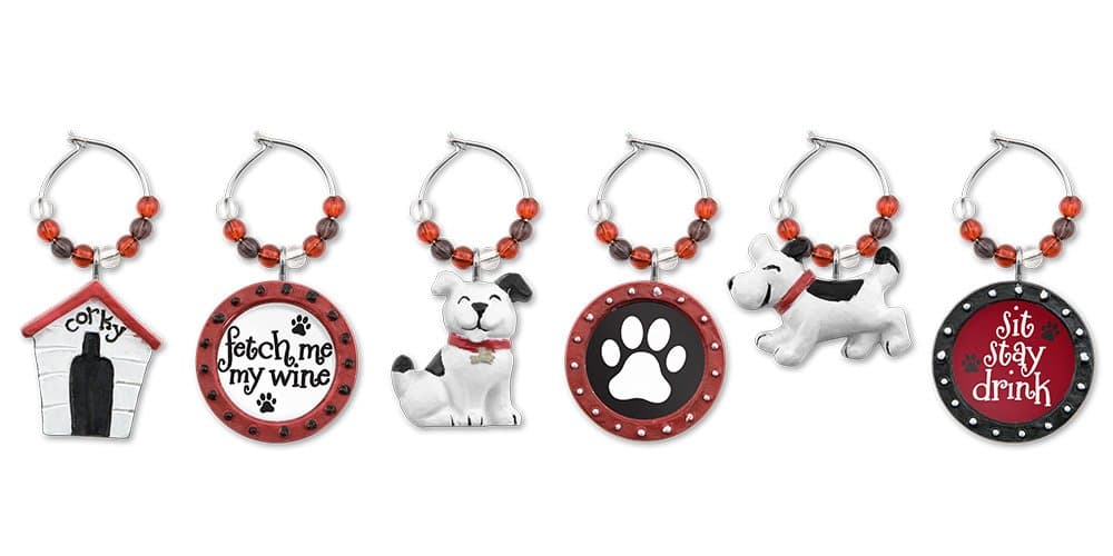 Epic Products 83-007 Doggy My Glass Charms (Set of 6), Multicolor