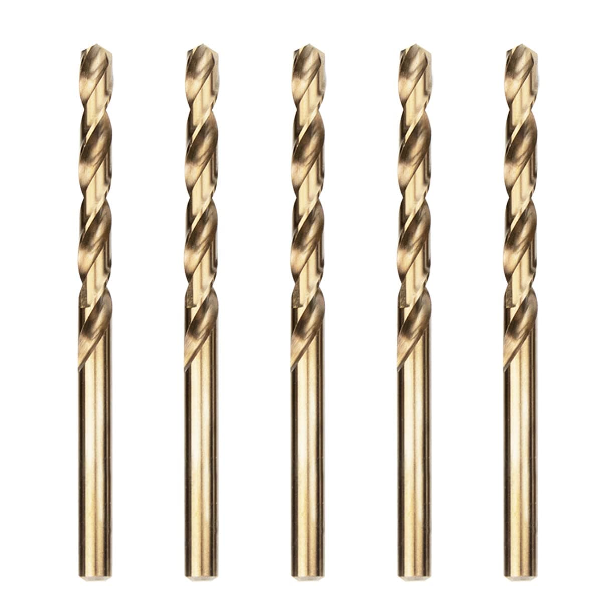 Meccion HSS Cobalt Jobber Drill Bit 5pcs 6.0mm Twist Drill Bit for Drilling Stainless Steel and Metal