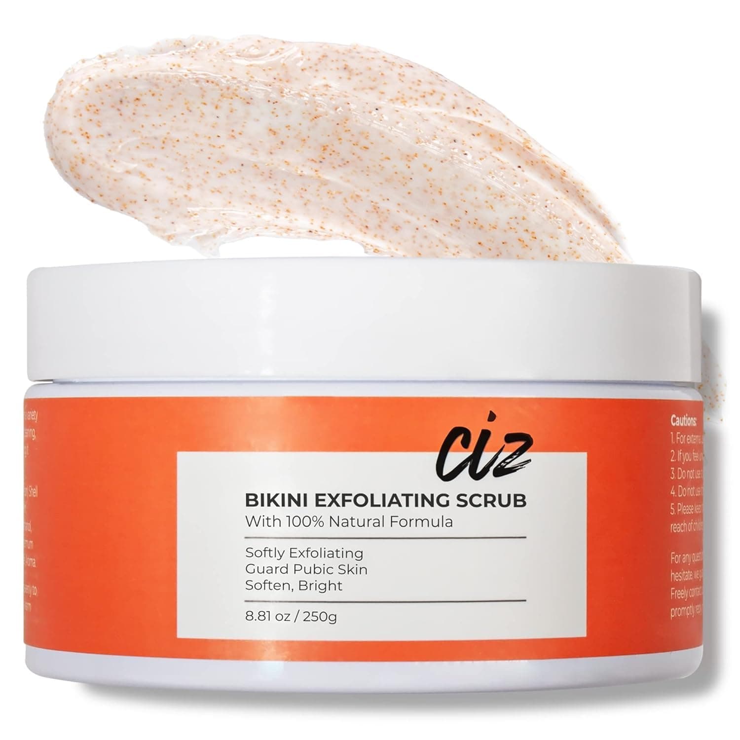 CIZ Razor Bump Treatment for Bikini Area, Exfoliating Body Scrub After Shave for Women, Natural Body Scrubs for Women Exfoliation, Ingrown Hair Treatment for Bikini Area, Bump Eraser Body Scrub