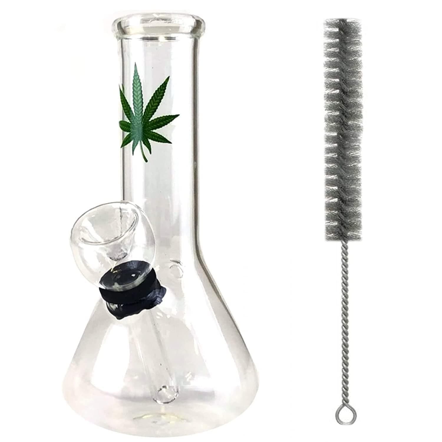 Bong - 6 inch Glass bong With Cleaning Brush-Bongsmoke weed Glassbong