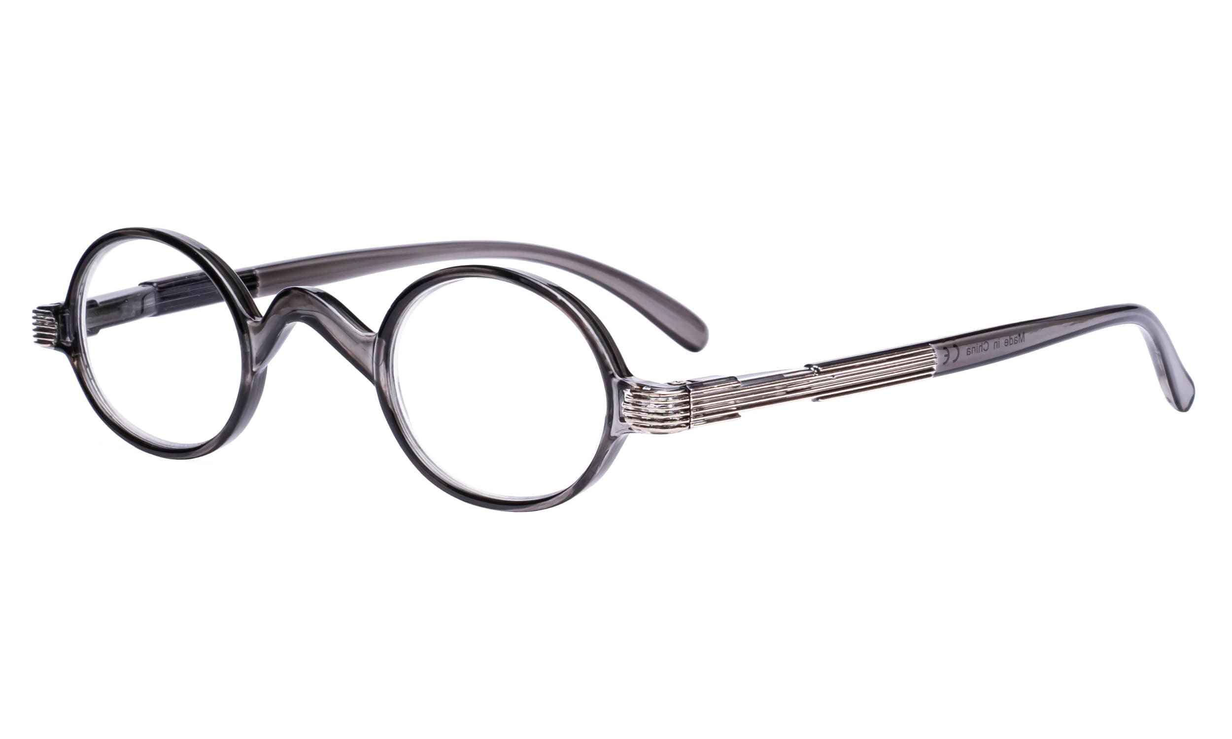 Oval Round Reading Glasses Women Men Small Vintage Reader Eyeglasses Mini with Spring Hinges