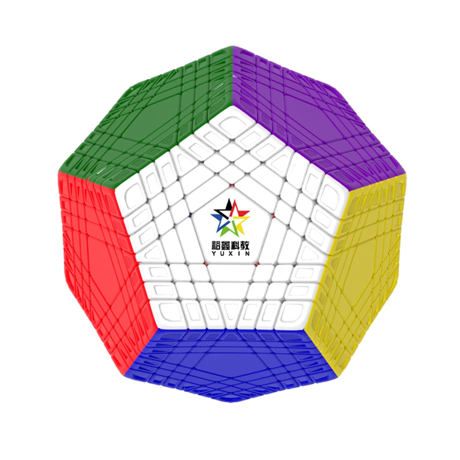 YuXin Teraminx Stickerless 7x7 Dadecahedyon Cube12 Sided Cube Puzzle Gigaminx 7x7 Megaminx Speed Cube