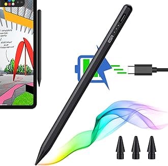 Stylus Pencil for iPad 9th/10th Generation, iPad Pencil with Tilt Sensitivity, Palm Rejection, Stylus Pen Compatible with 2018-2022, Pro 12.9/11 Inch, Air 5th/4th, Mini 6/5, Black