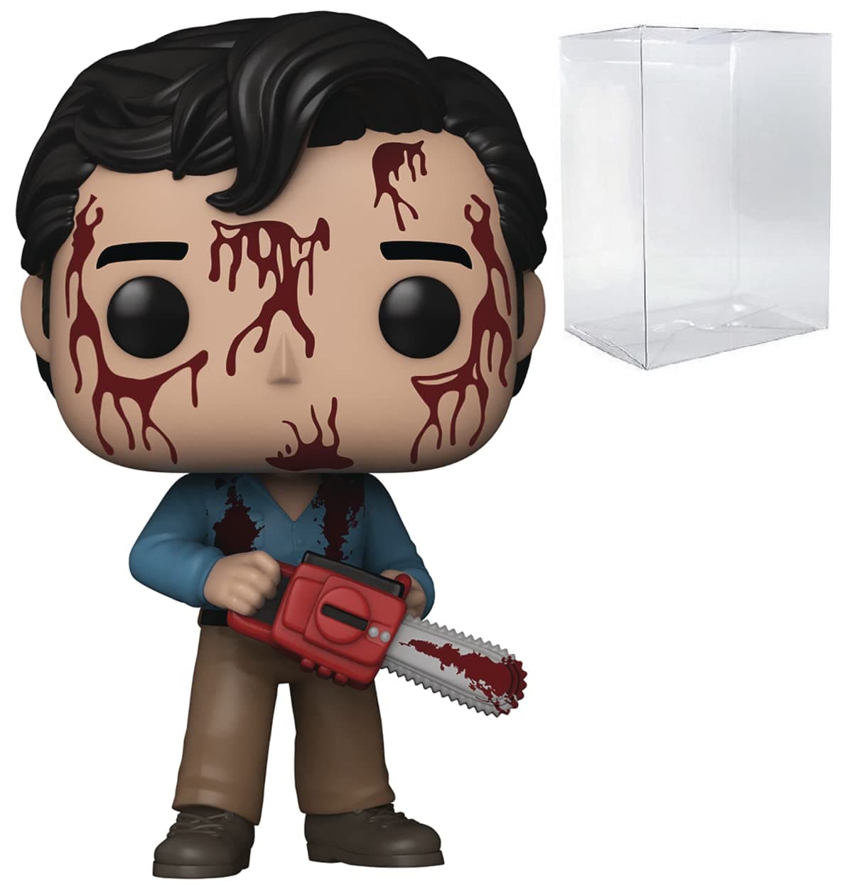 Funko POP Evil Dead 40th Anniversary - Bloody Ash Limited Edition Chase Vinyl Figure (Bundled with Compatible Box Protector Case)