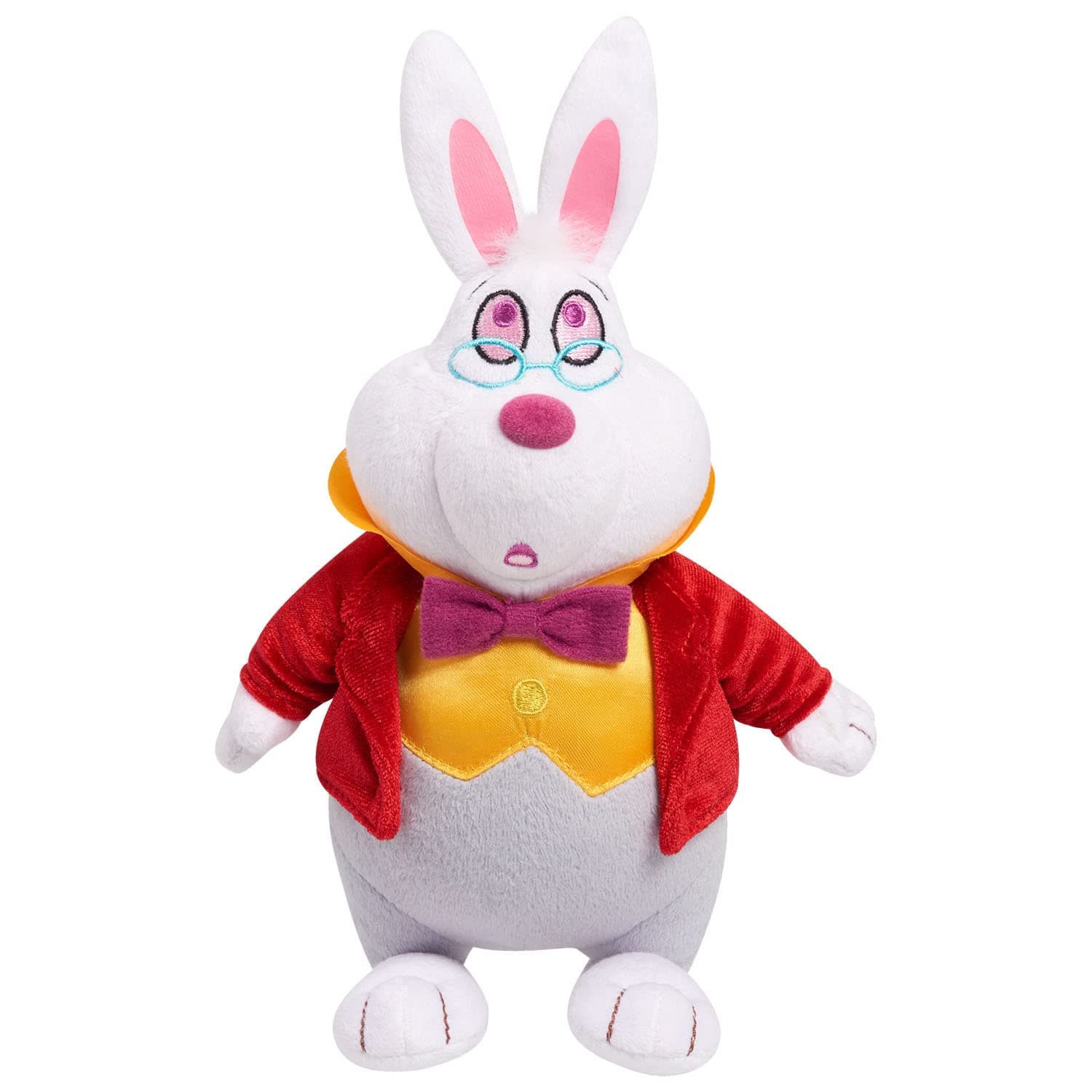 Just Play Disney Classics Collectible 7 Inch Beanbag Plush, White Rabbit, Disney's Alice in Wonderland, Stuffed Animal , Purple