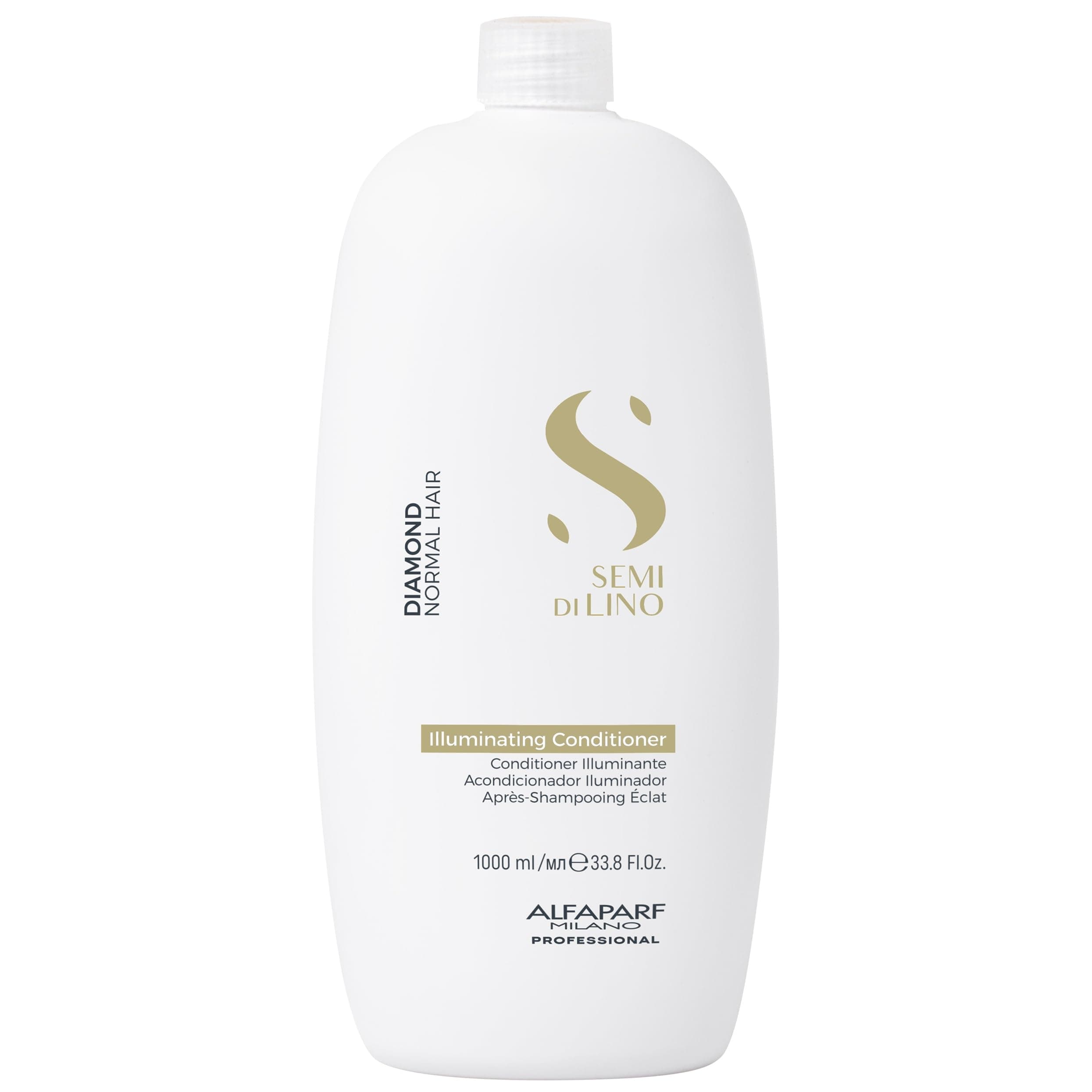 Semi Di Lino Diamond Shine Illuminating Hair Conditioner - Sulfate Free - For Normal Hair - Safe on Color Treated Hair - Paraben and Paraffin Free - Professional Salon Quality, 6.76 Fl Oz