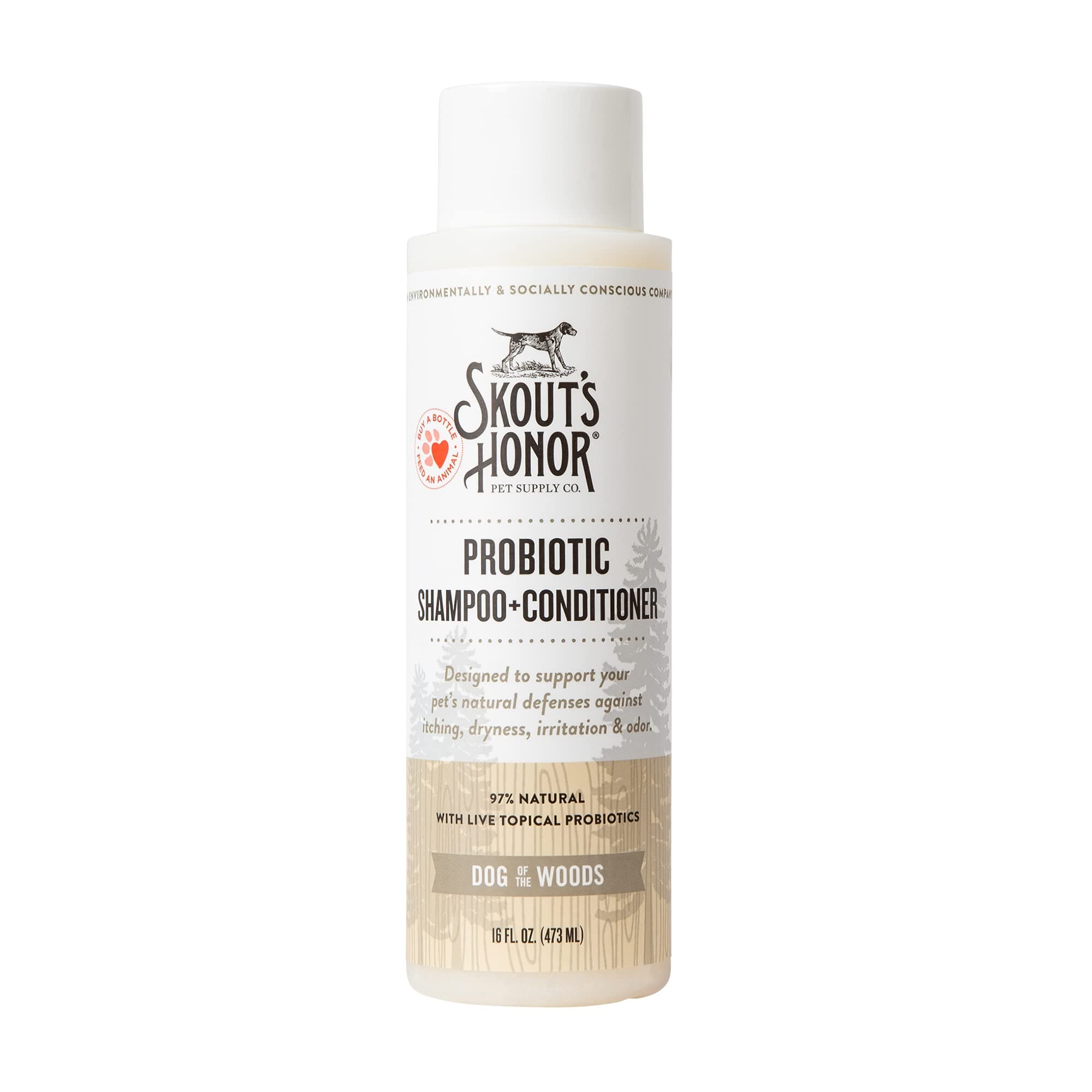 Skouts Honor Probiotic Shampoo Plus Conditioner Dog of the Woods Grooming 475ML