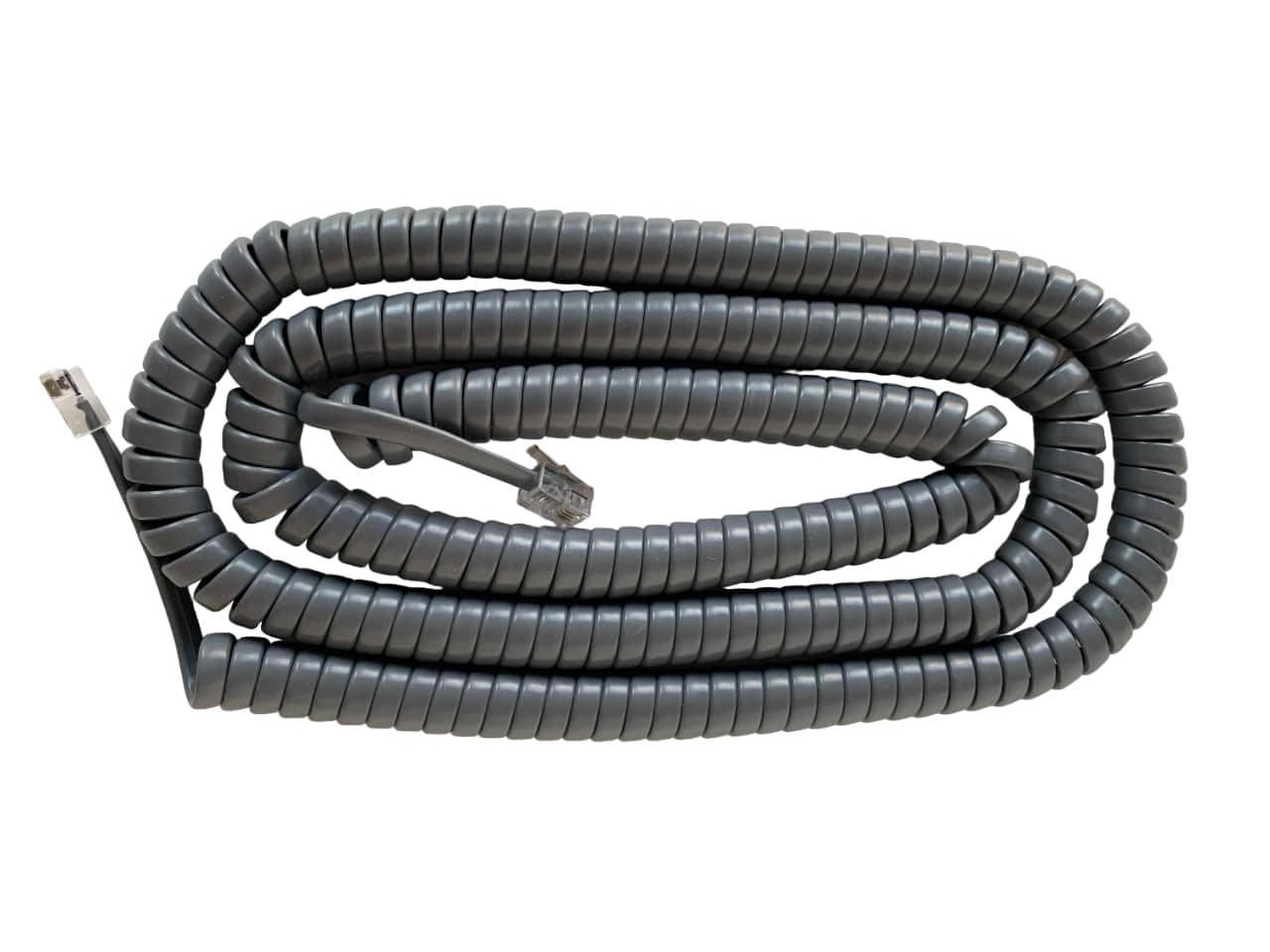 25 Foot Long Gray Handset Curly Cord for Avaya Lucent Definity 6400 Series Phone 6402 6402D 6408 6408D 6416D 6416DM 6424D 6424DM