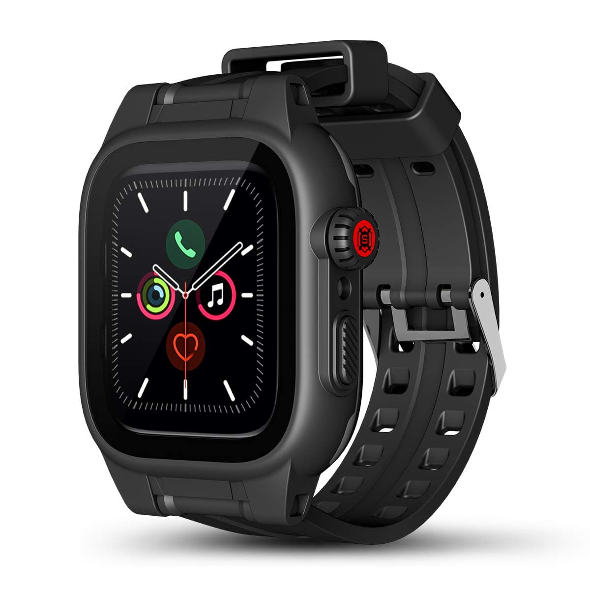 Apple Watch 5 6 Case - Big Size Waterproof iWatch 44mm Series 4 5 6 SE Case ONLY for Men Apple Watch Series 6 Case Shockproof Dustproof Rugged Full Protection Bumper Case