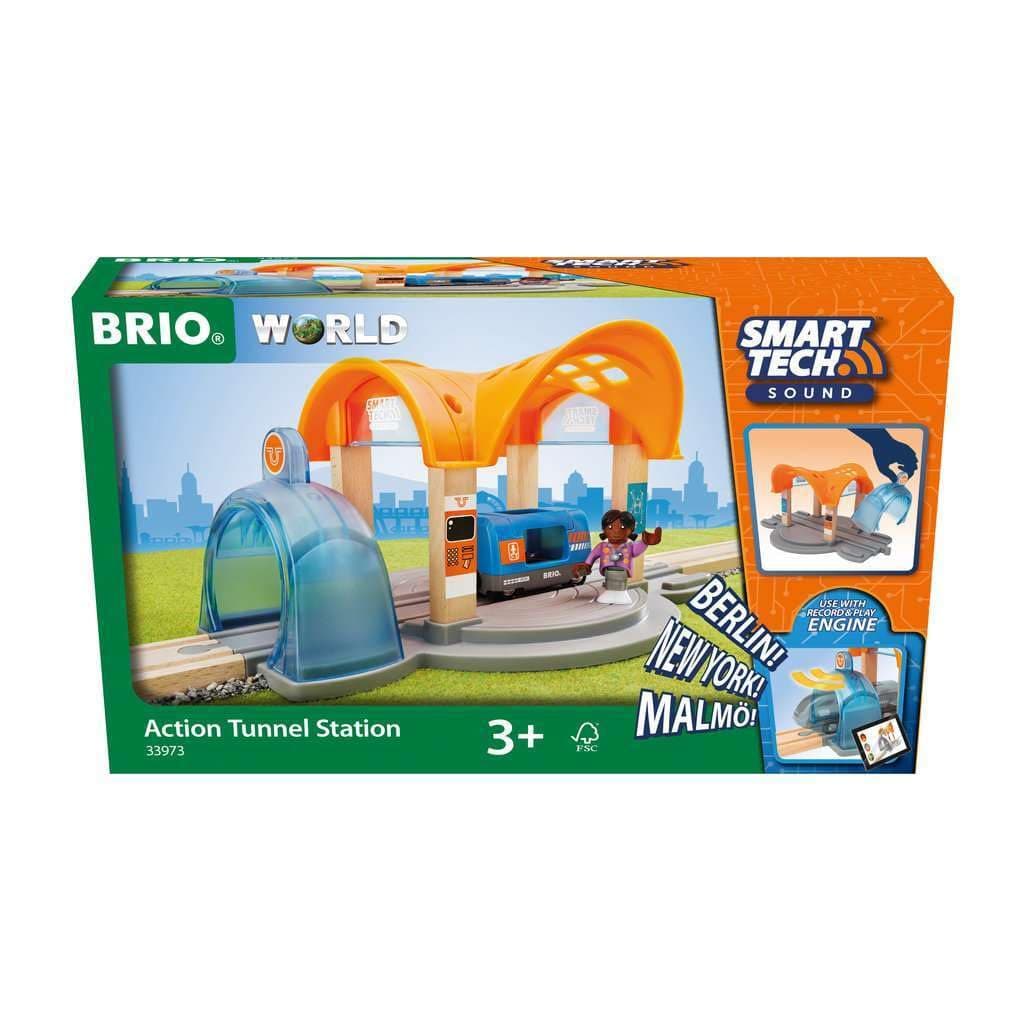 World 33973 Smart Tech Sound Station with Action Tunnel Accessory for the BRIO Wooden Railway Interactive Toy Recommended from 3 Years