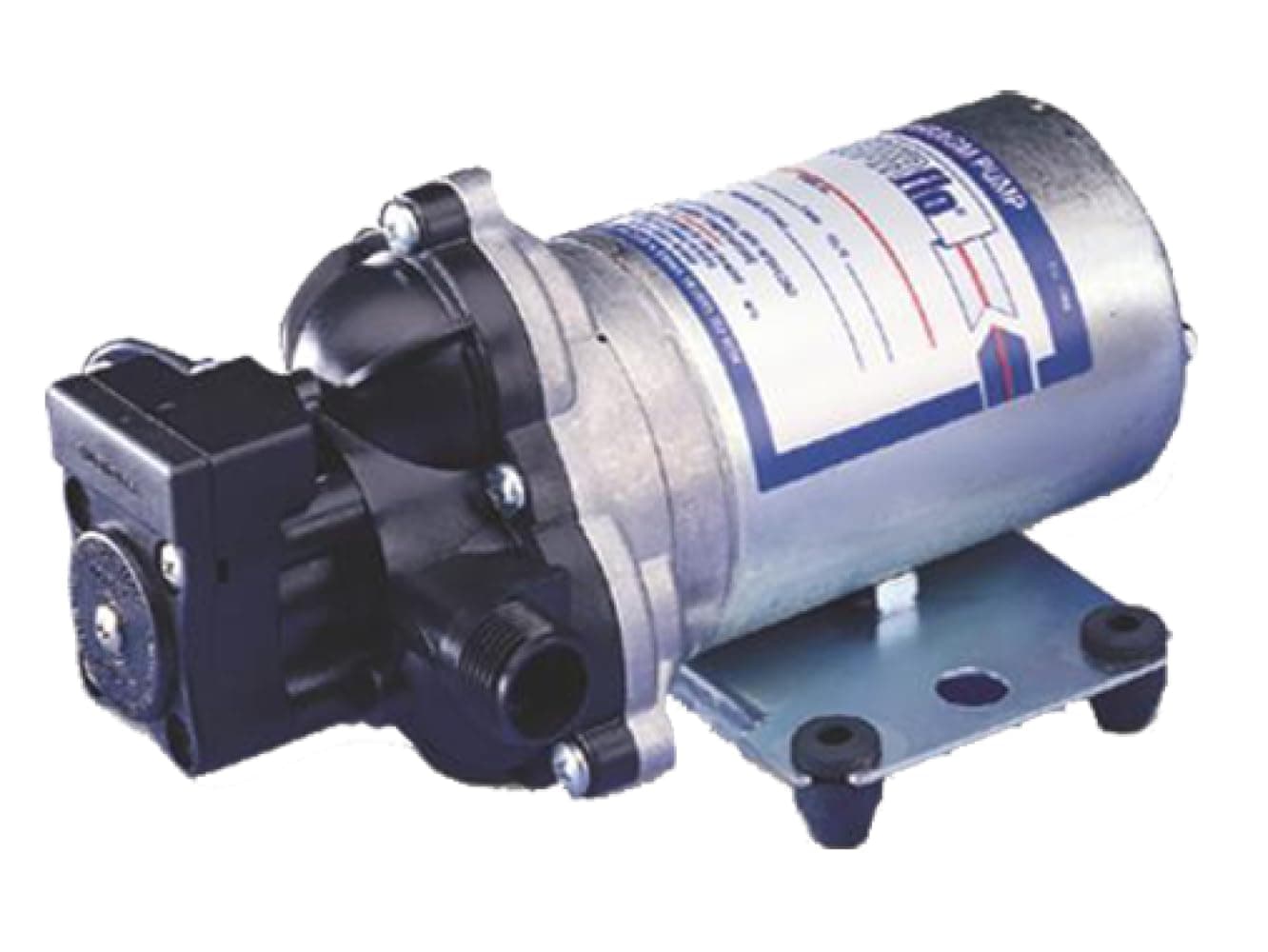 PENTAIR SHURFLO 2088-343-135 Automatic-Demand Diaphragm Pump, 12VDC, 45 PSI Demand Switch, 3.0 GPM With Viton Valves, Santoprene Diaphragm, Self-Priming, 10 AMPS (Max), 1/2"-14 NPSM Port