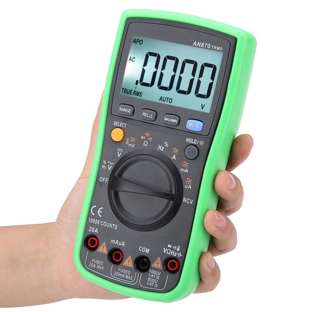 Electronic Multimeter,ANENG AN870 True-RMS Auto Range Digital Tester AC/DC Voltage Meter 19999 Counts for Multiple Purpose Precision Testing