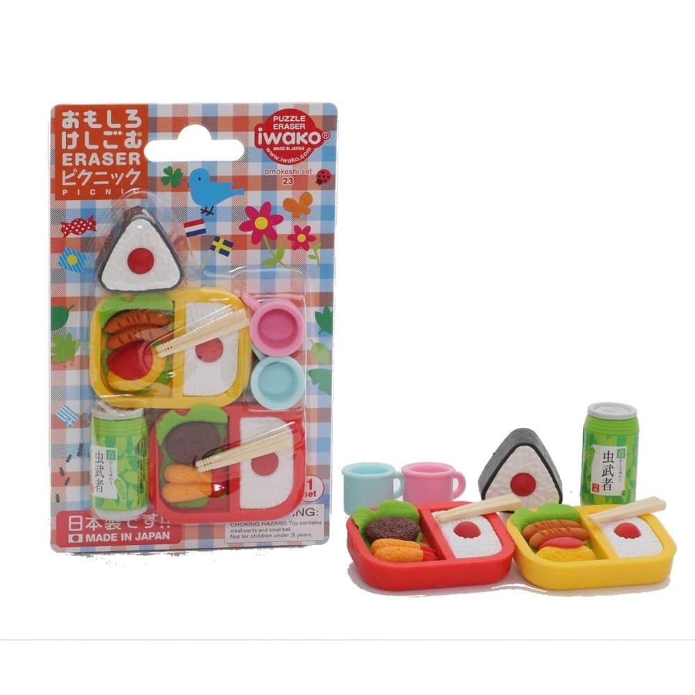 Iwako SCERBRI027 Picnic Eraser, Pack of 10