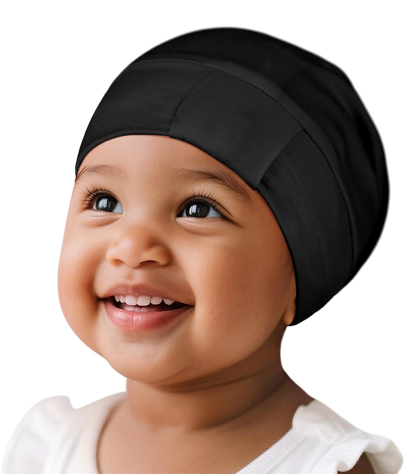 - Baby Bonnet for 0-6 Months, Silky Satin Bonnet for Sleeping, Smooth for No Frizzy Hair, Adjustable for Non-Slip