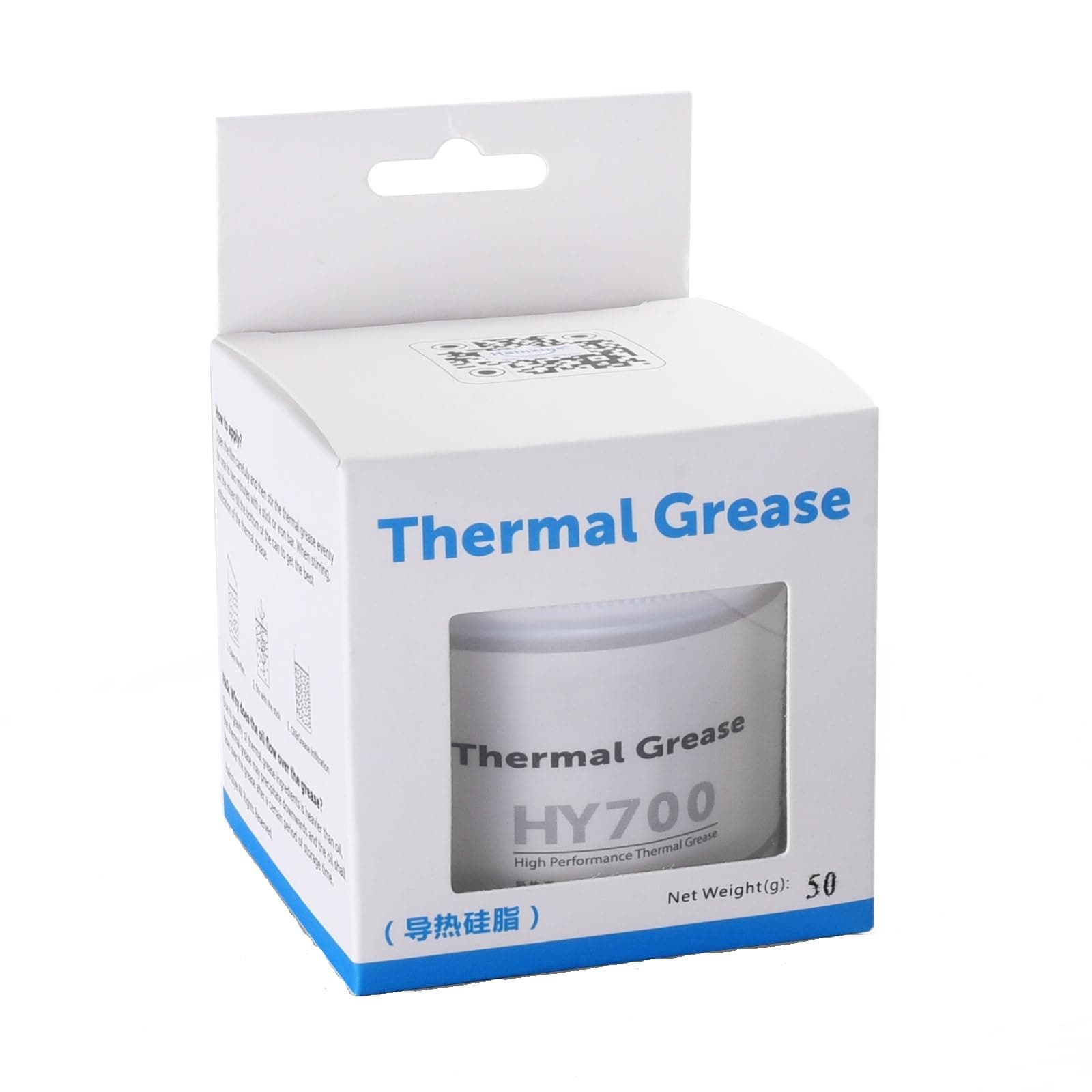 HY700-50g CPU Thermal Heatsink Grease Paste Compound Thermal Conductivity: >3.14W/m-k Carbon Based High Performance for CPU PC GPU PS5-50 Grams (!!Capacity:50g is The Third of one Bottle!!